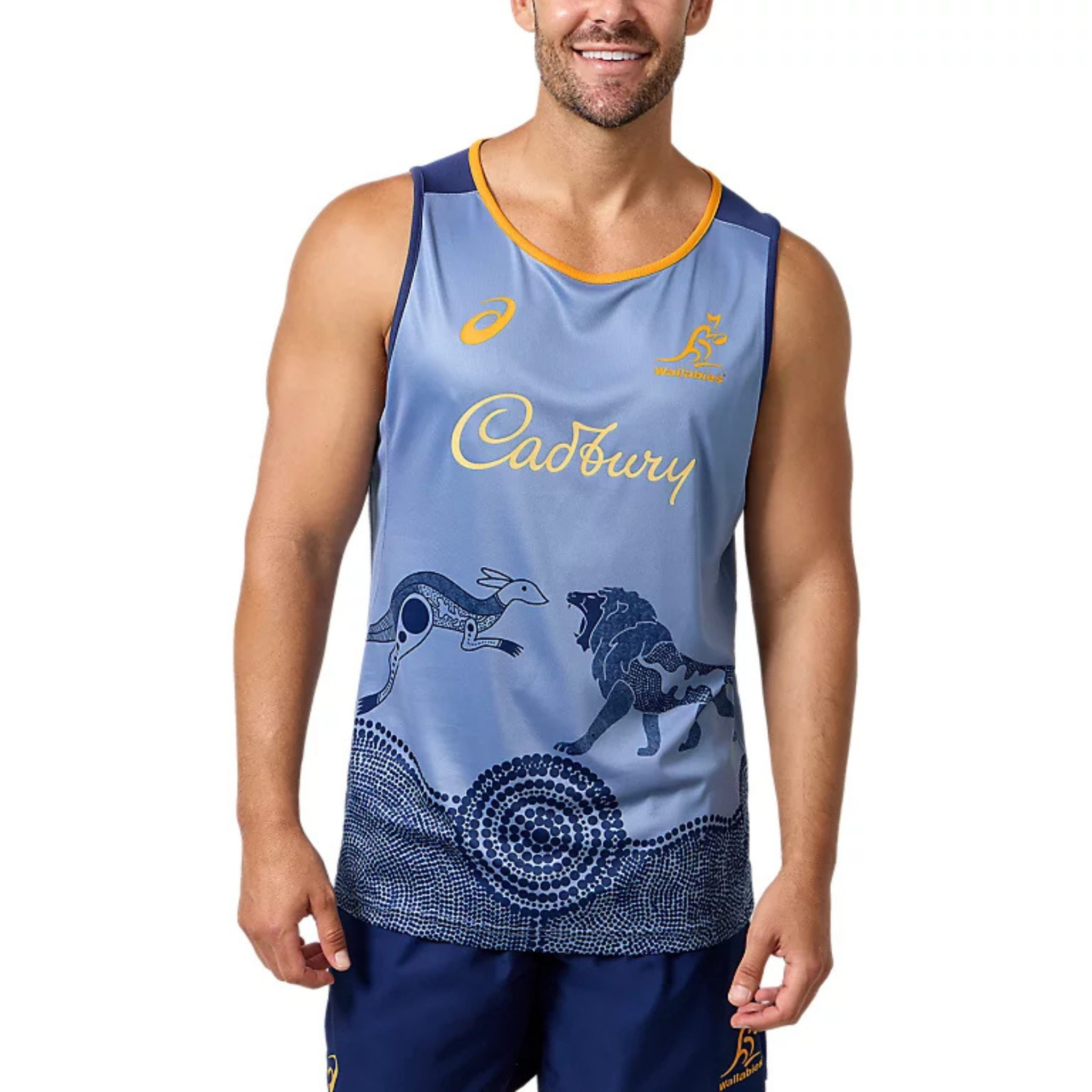 ASICS Wallabies Mens Training Tank – SportsPower Australia