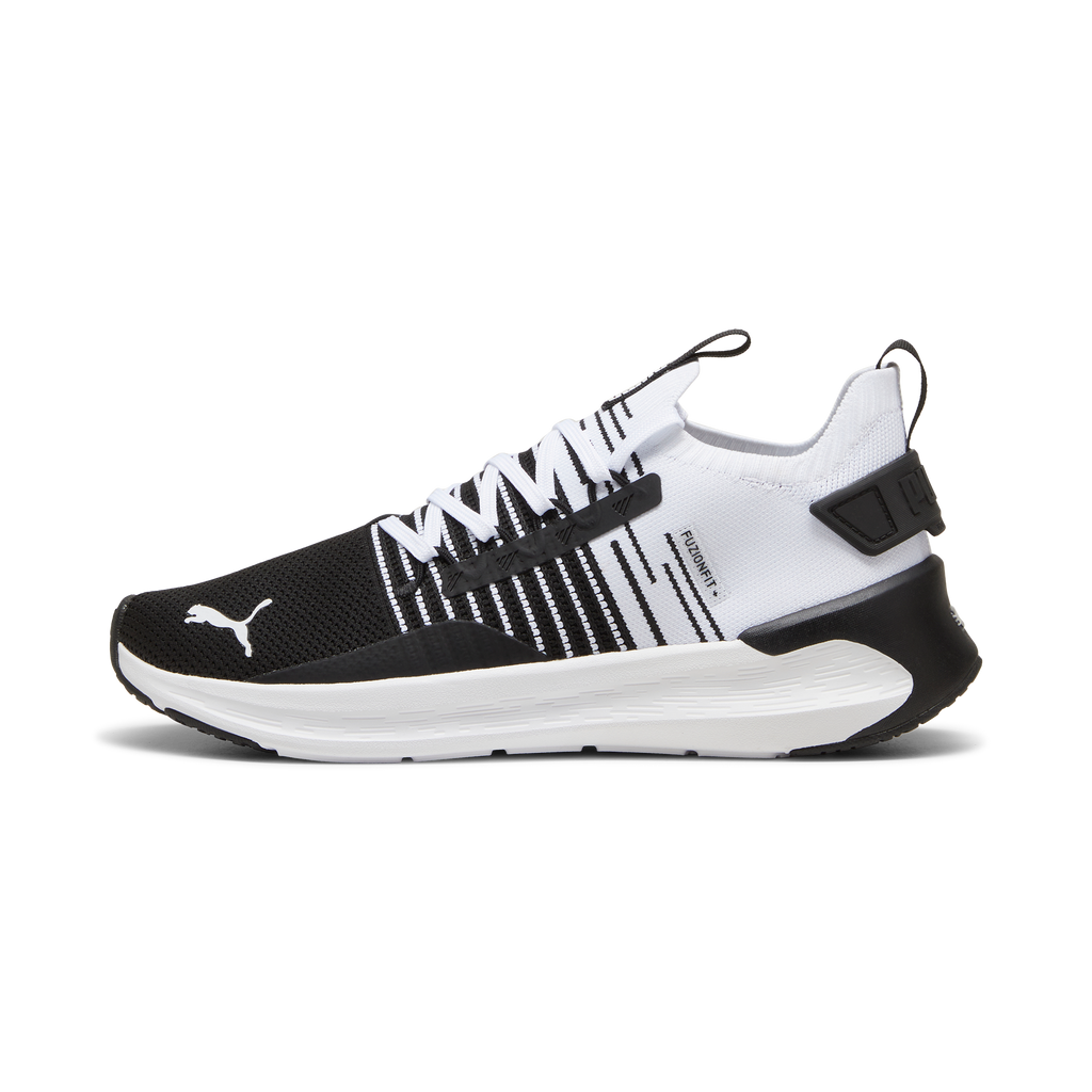 Puma unisex black running shoes online