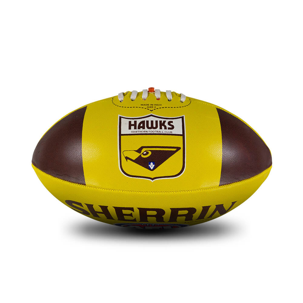Sherrin AFL All Surface 1st 18 Football - Hawthorn Hawks