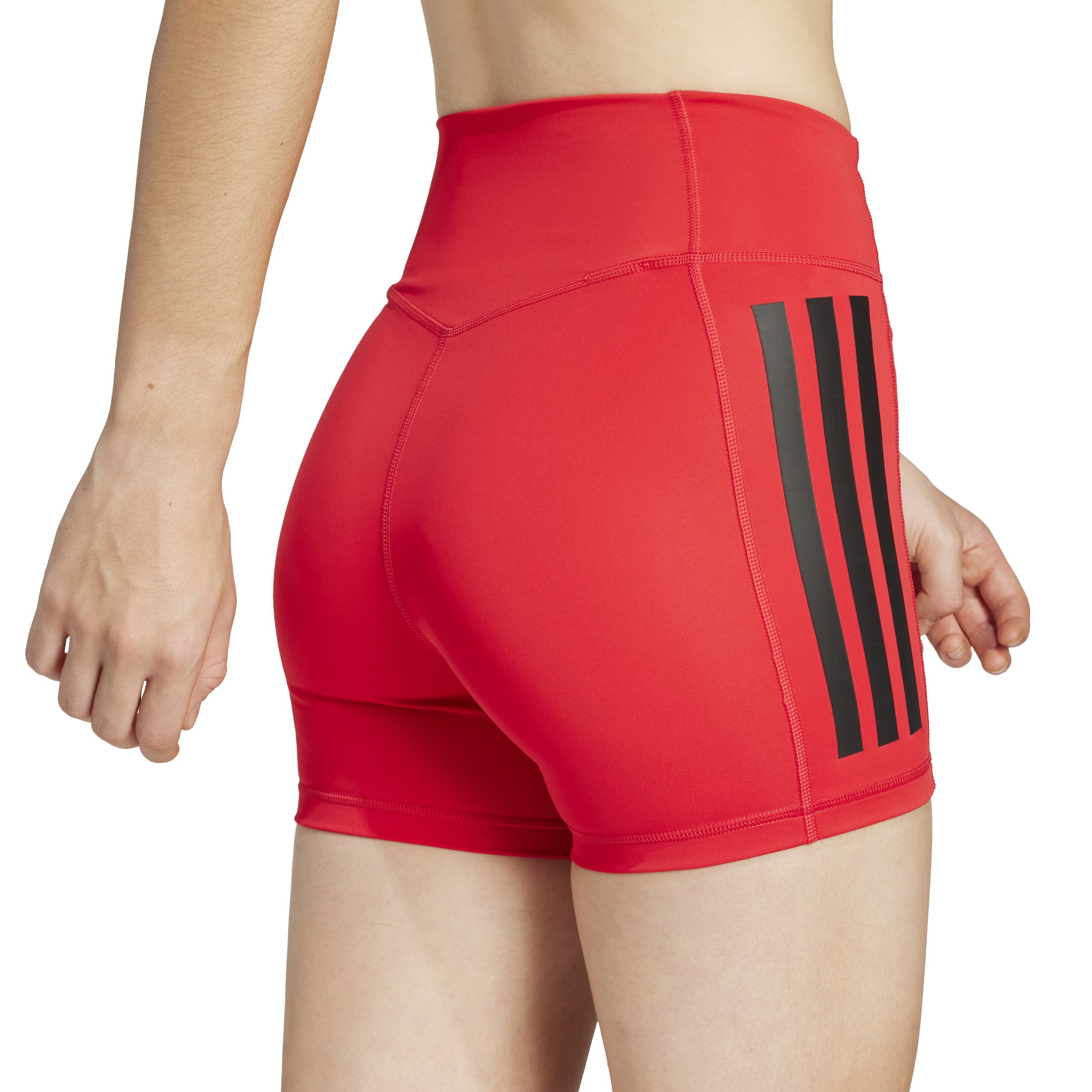 adidas Optime 3-Stripes 1/4 3 Inch Womens Short Leggings