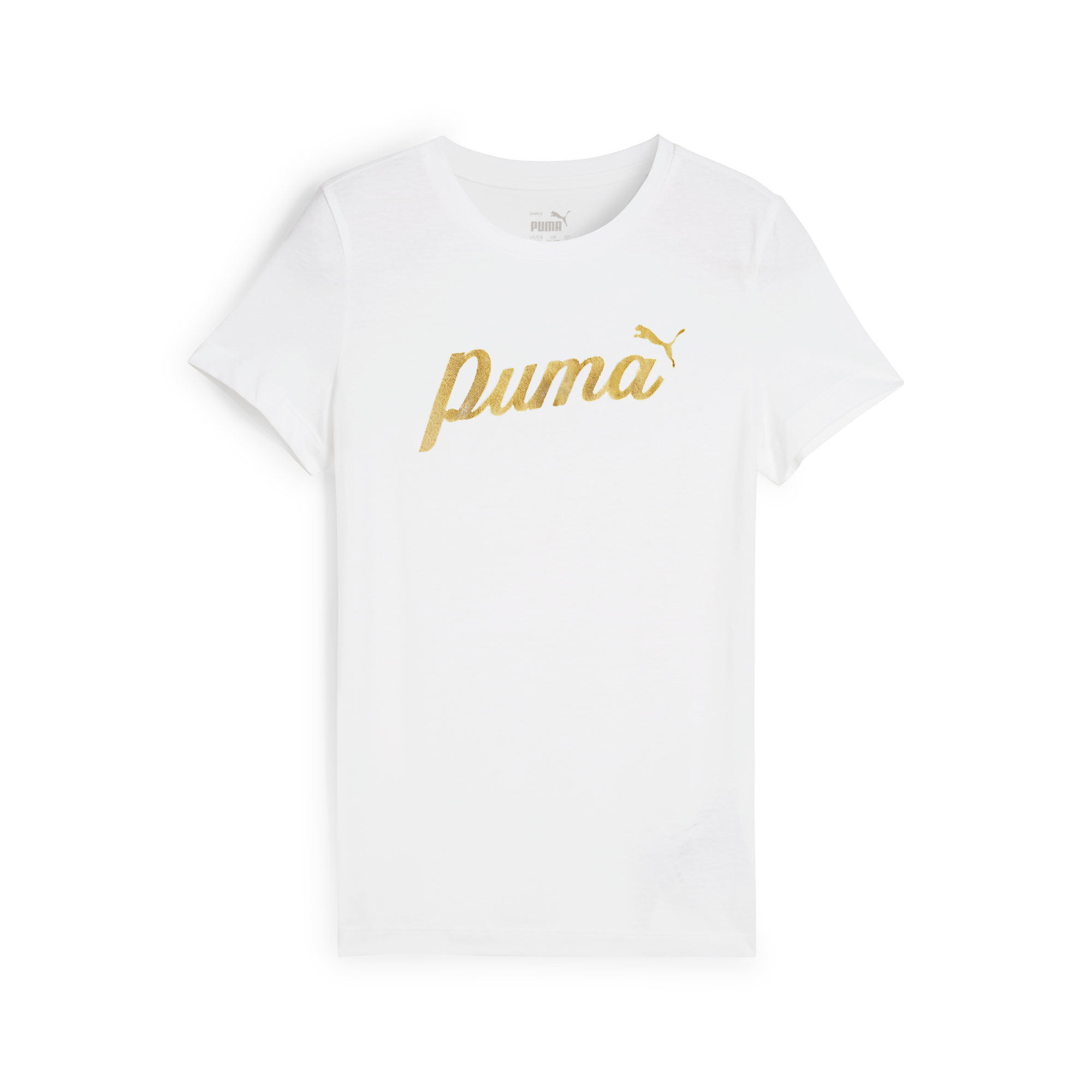PUMA Ess+ Script Metallic Girls Tee