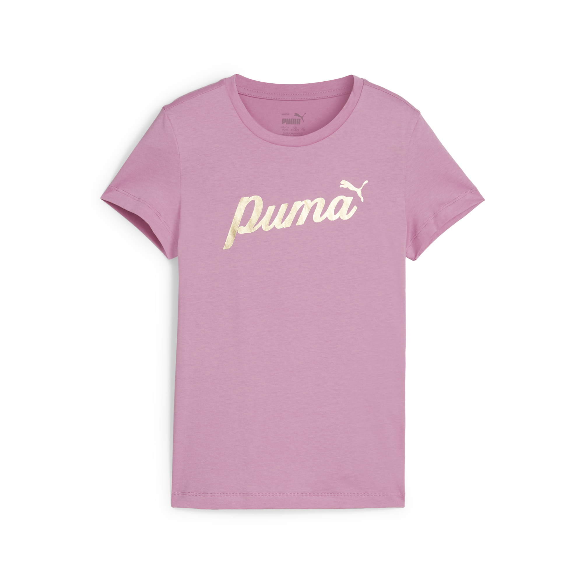 PUMA Ess+ Script Metallic Girls Tee