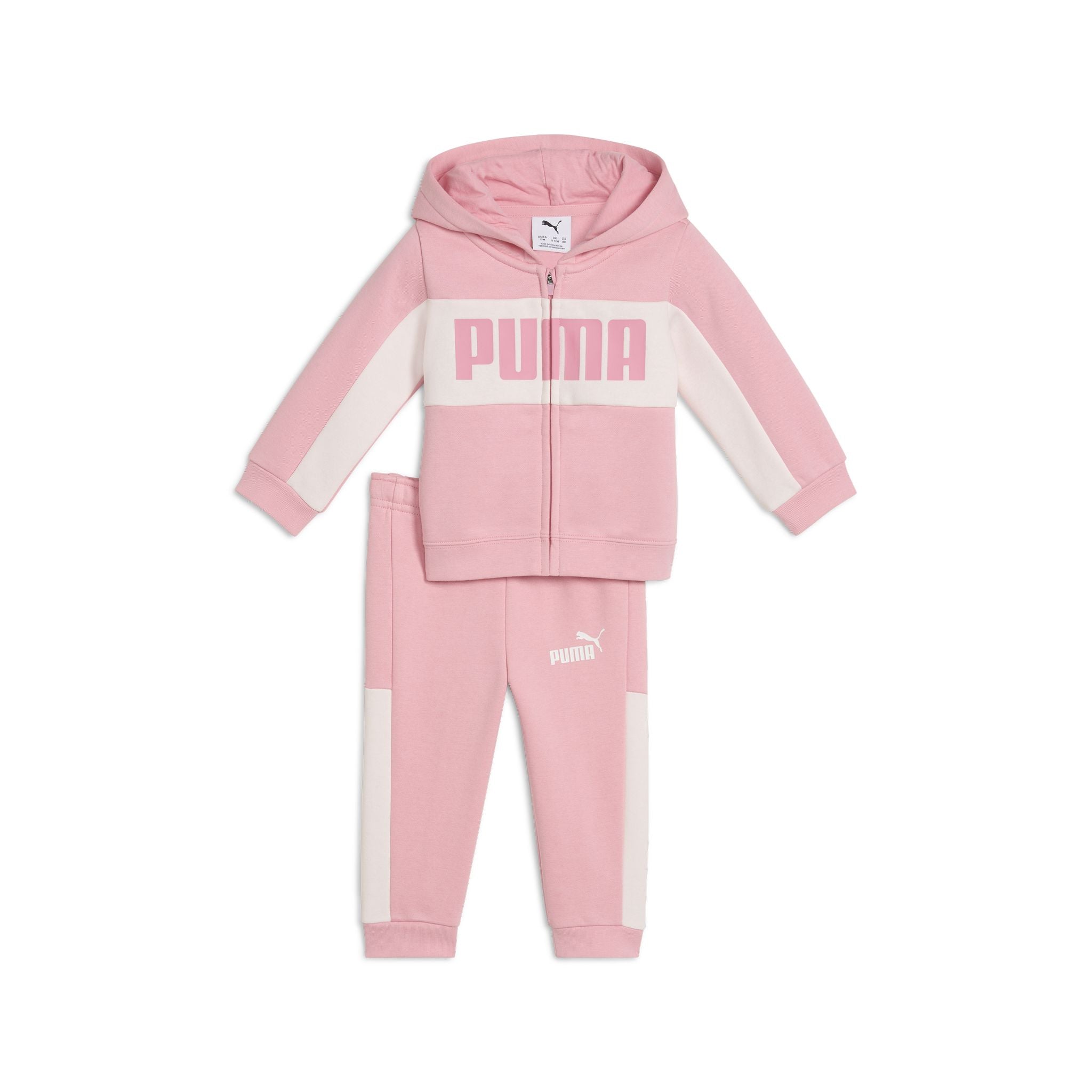 PUMA Minicats Essentials Block Infants Hooded Set