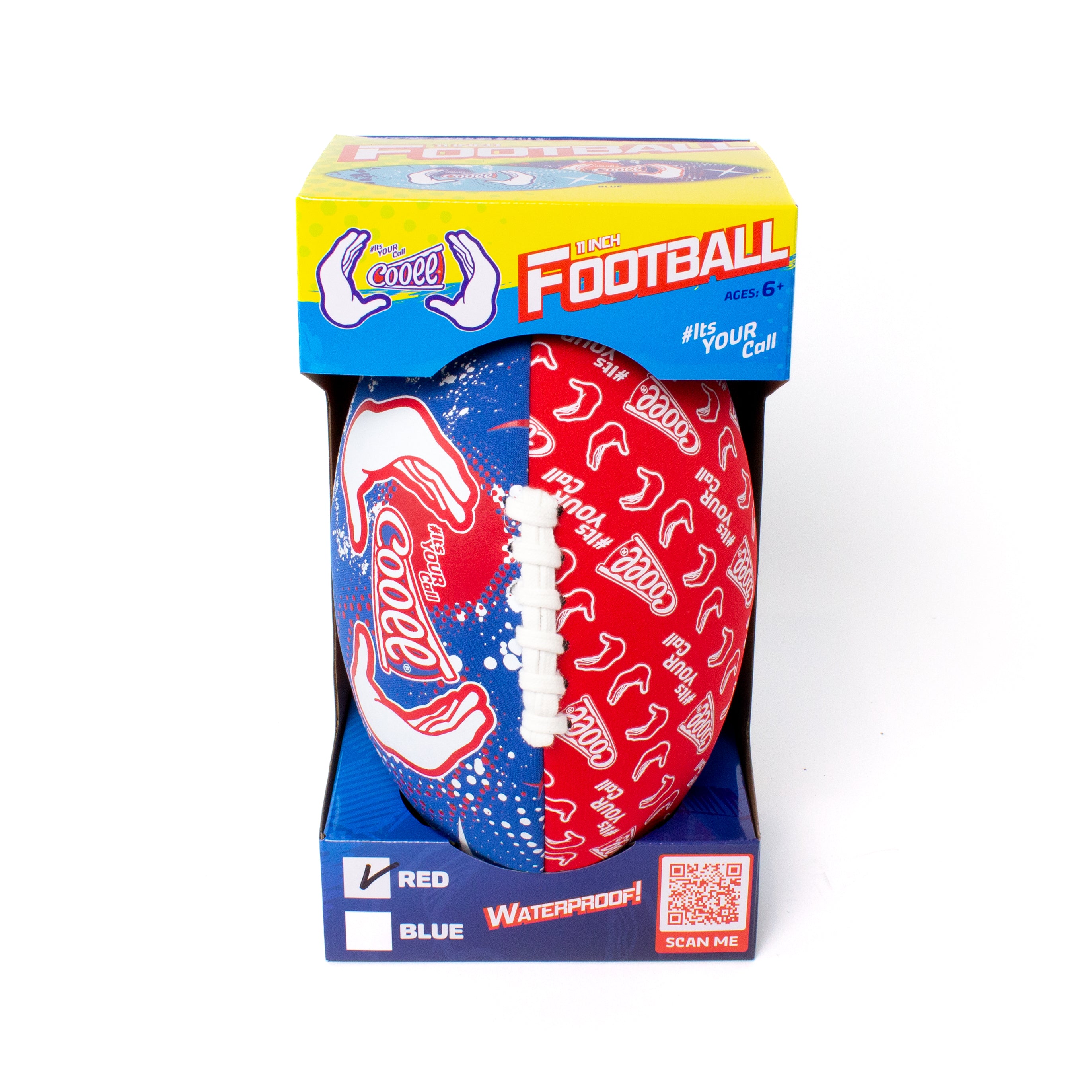 Cooee Neoprene 11 Inch Football - Red