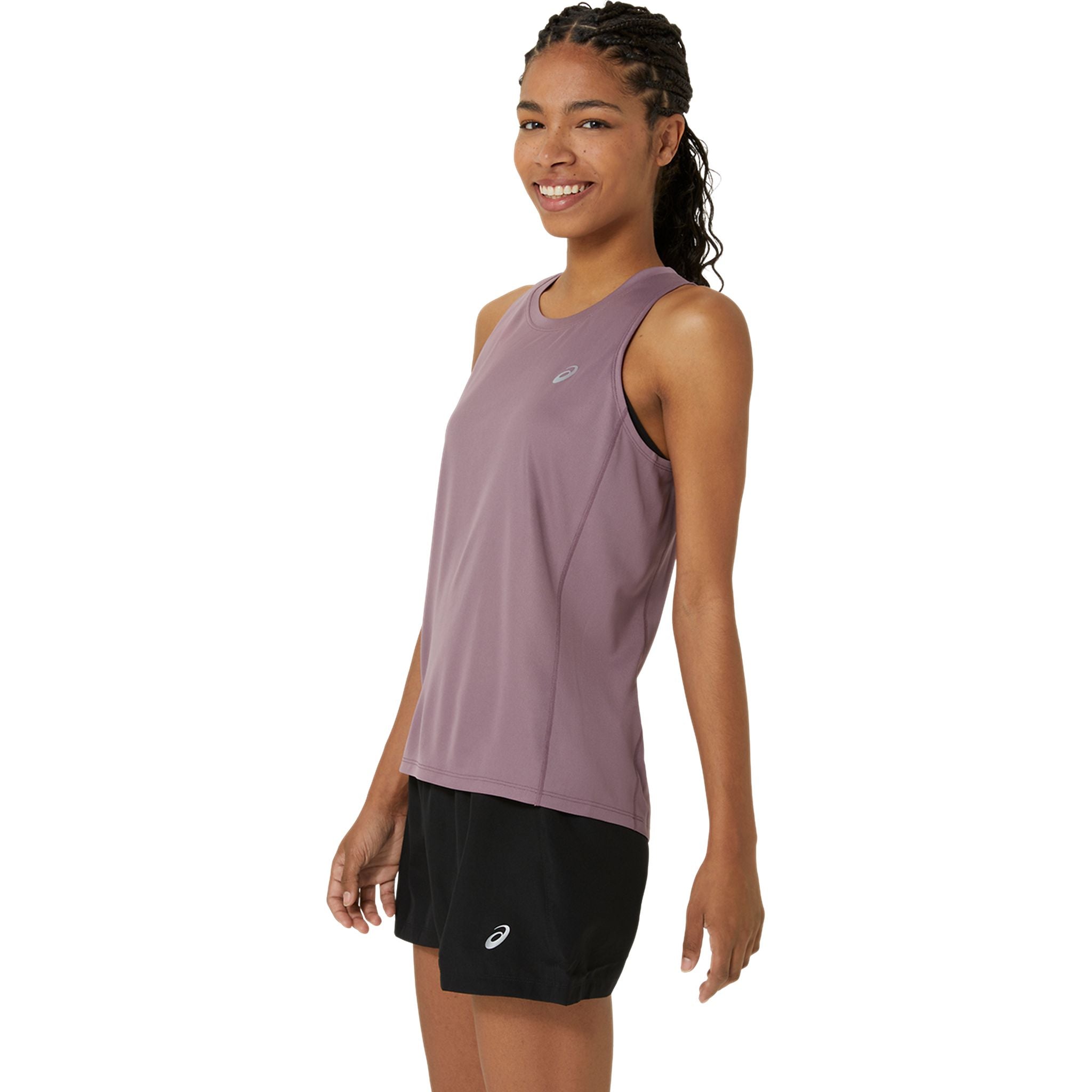 ASICS Silver Womens Running Tank