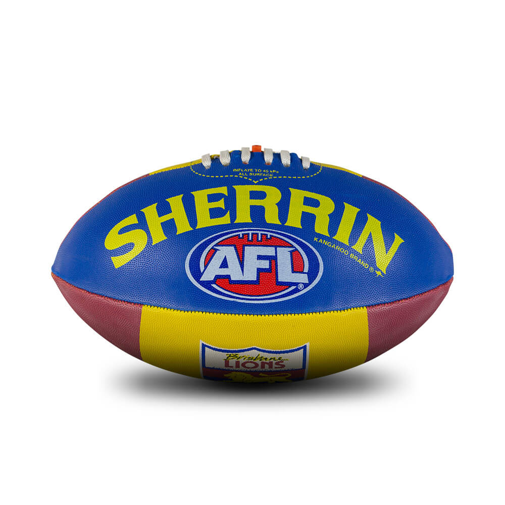 Sherrin AFL All Surface 1st 18 Football - Brisbane Lions