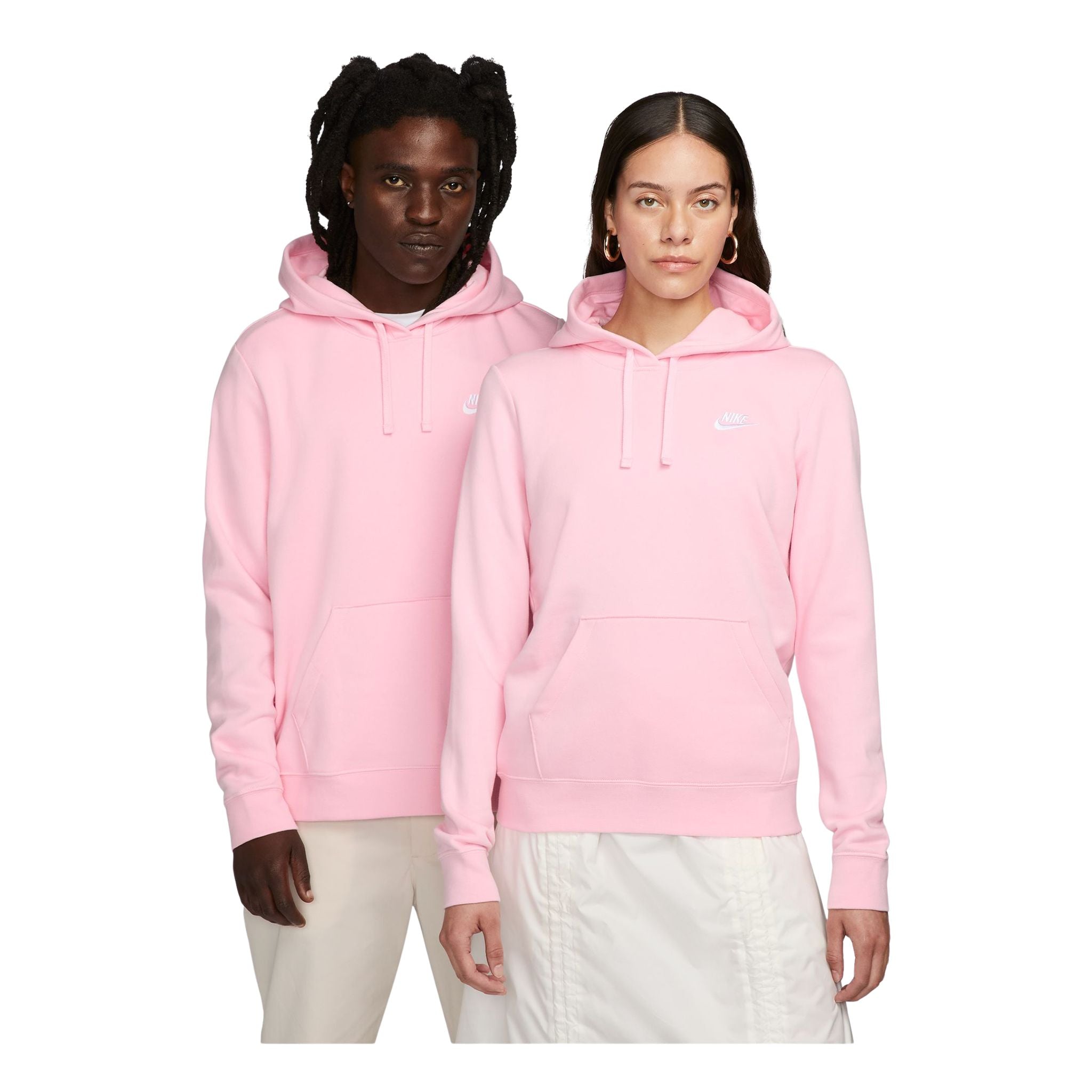 Zip Up Pink Nike Womens Hoodie Zipper Nike Hoodie Thumb Holes Half