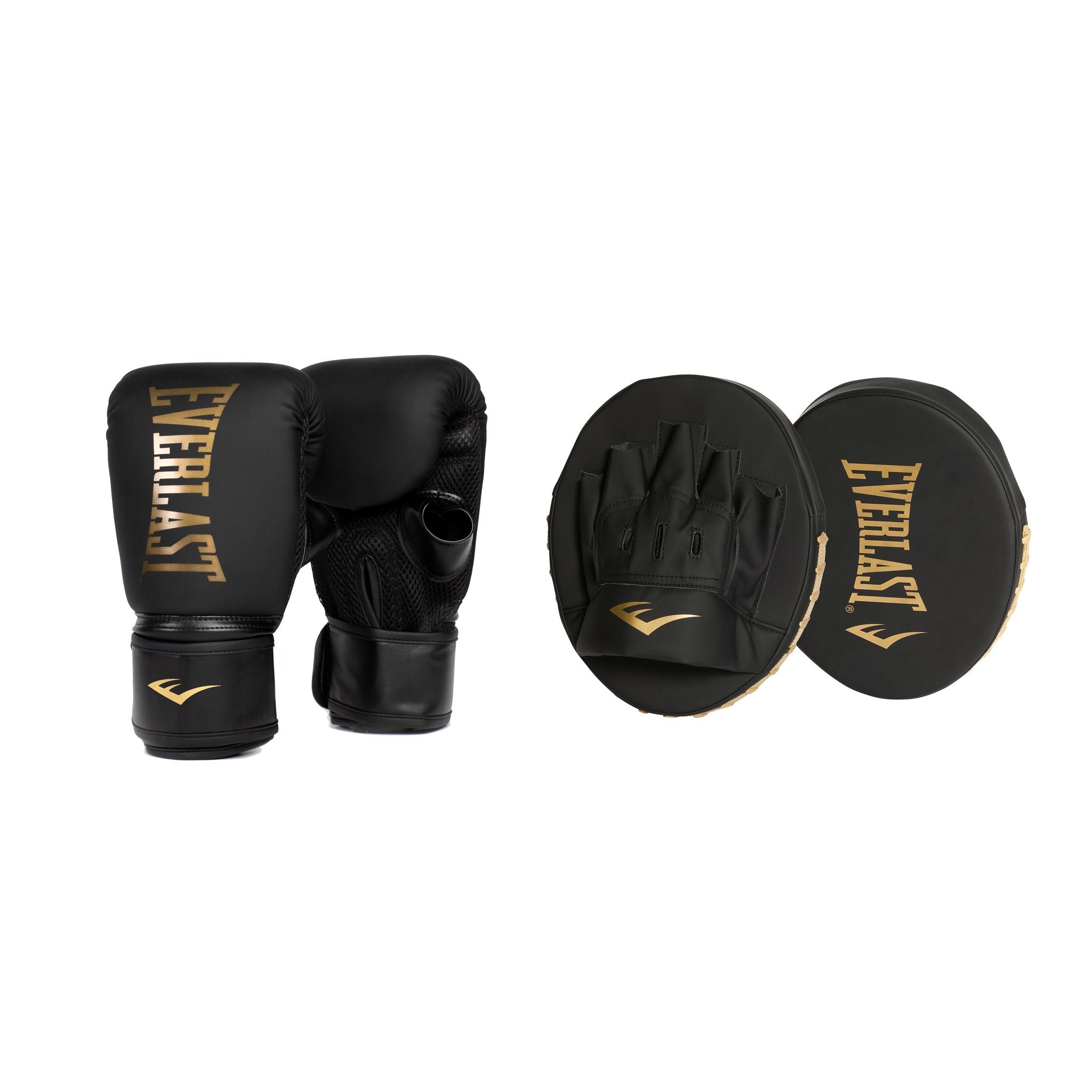 Everlast Elite Cardio Bag Glove and Mitt Combo