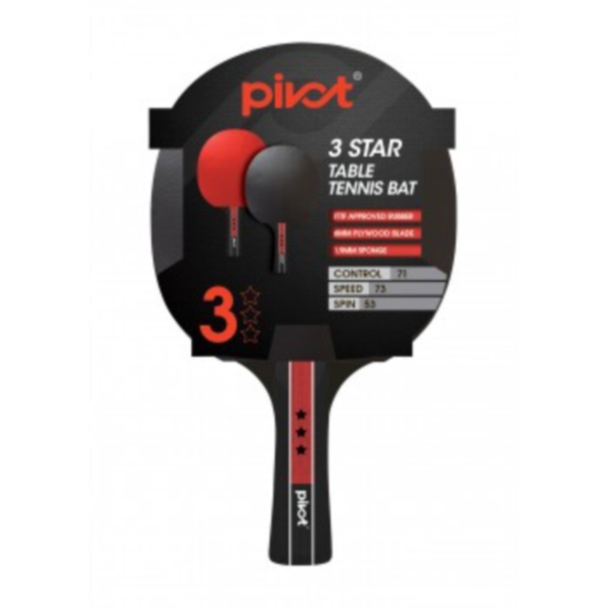Pivot 3 Star Table Tennis Racquet