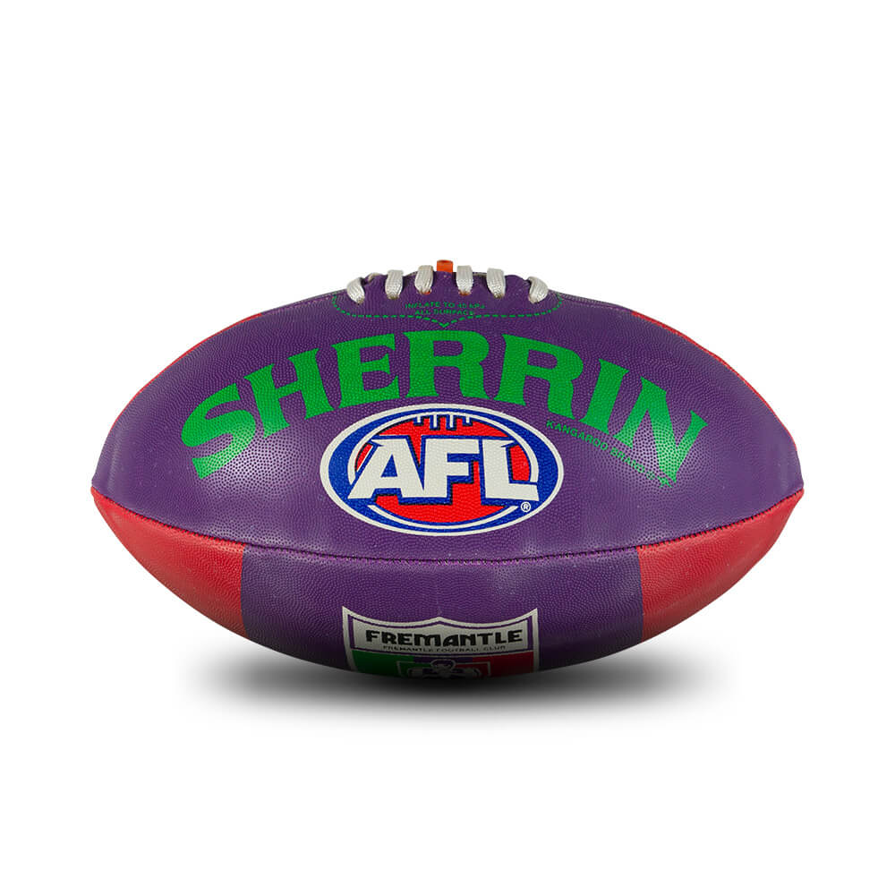 Sherrin AFL All Surface 1st 18 Football - Fremantle Dockers
