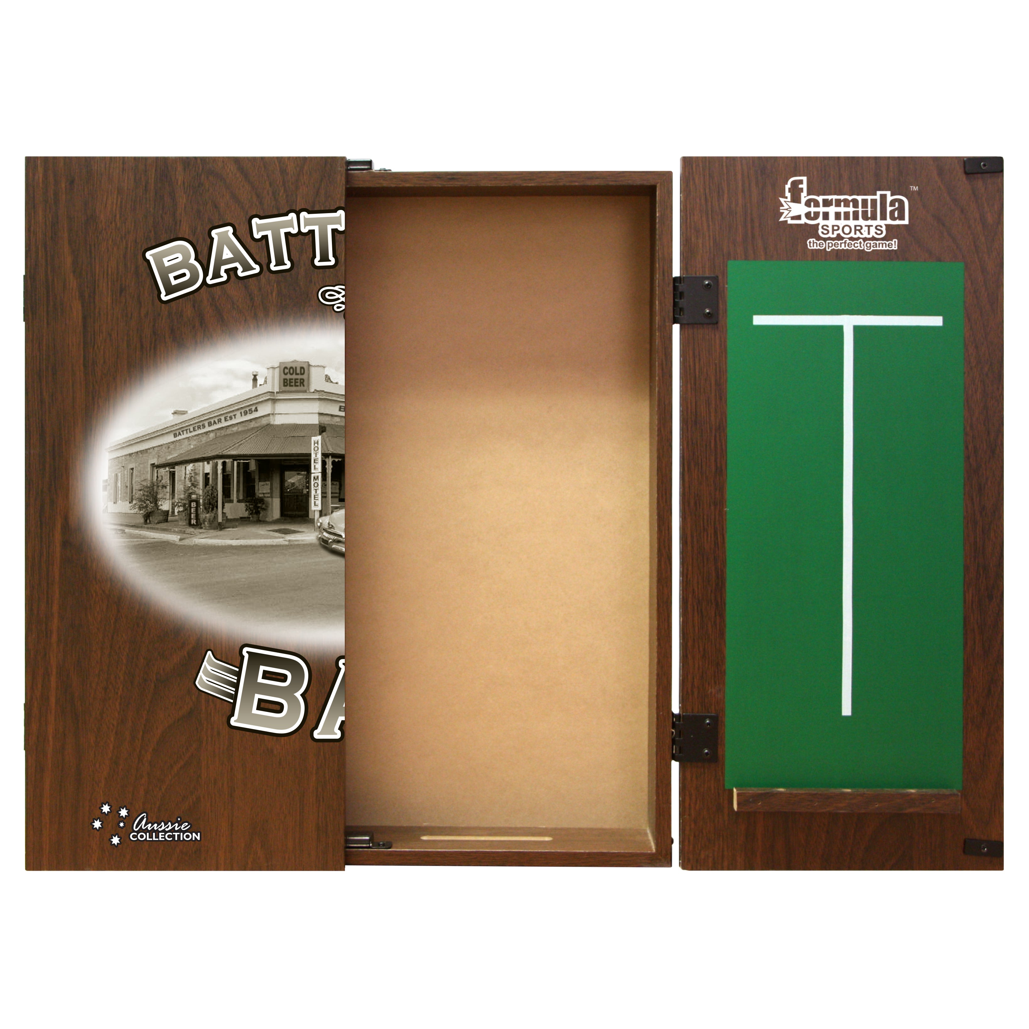 Formula Battlers Bar Dartboard Cabinet Set
