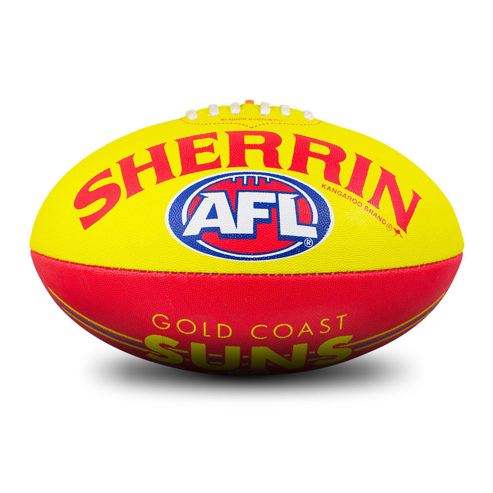 Sherrin All Surface AFL Club Ball - Gold Coast Suns