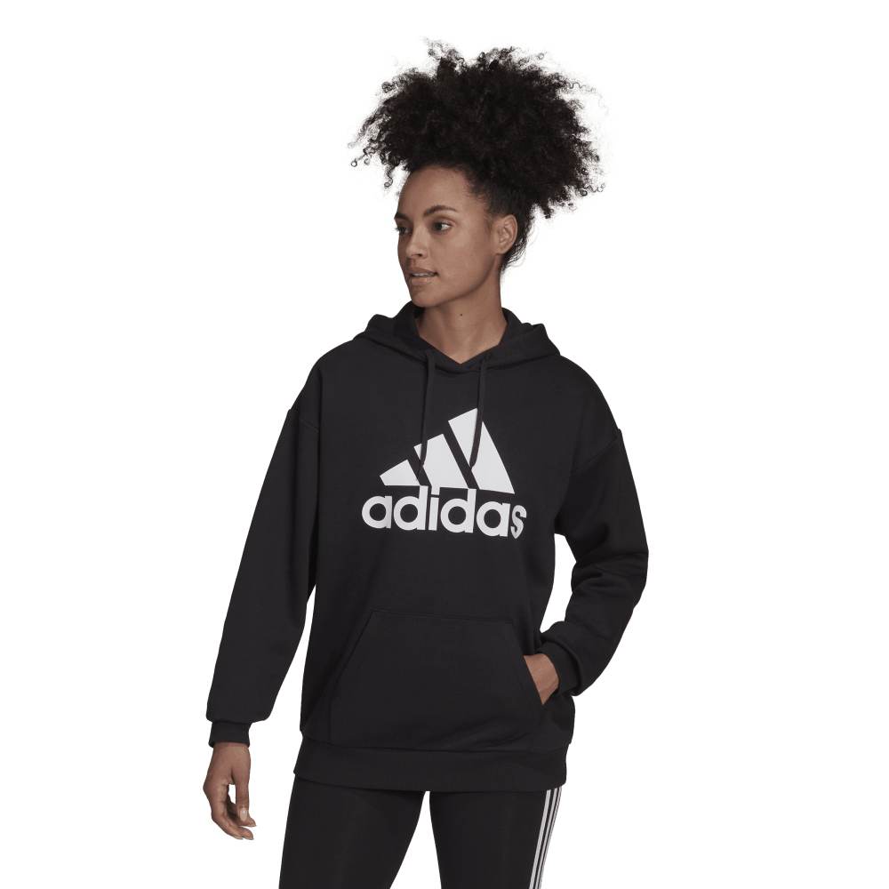 adidas Essentials Logo Boyfriend Womens Fleece Hoodie