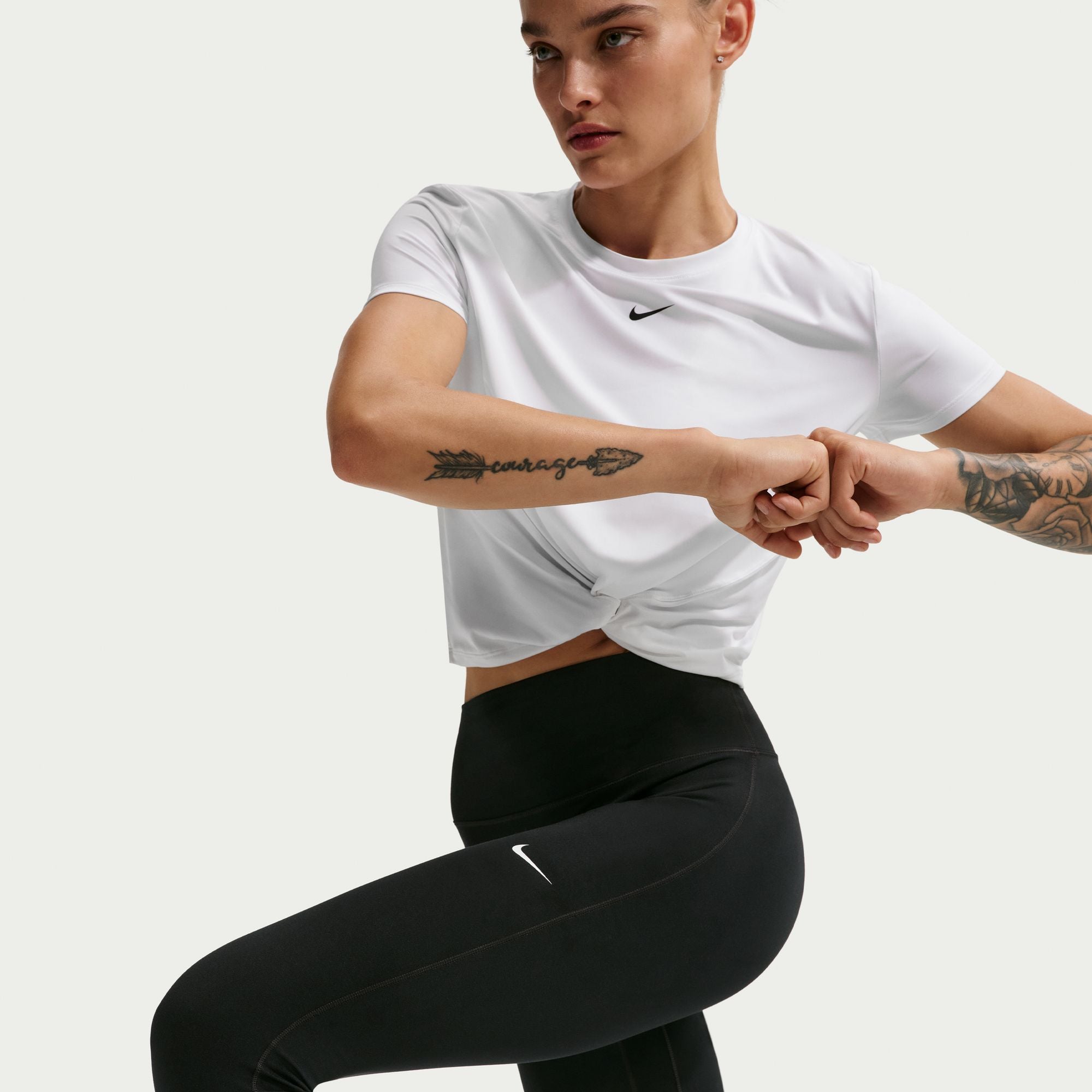 Nike One Seamless Front High-Waisted Womens Tights