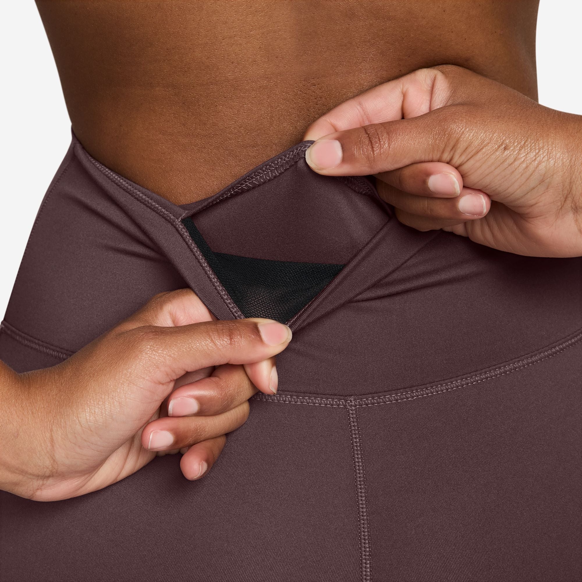 Nike One Seamless Front High-Waisted Womens Tights