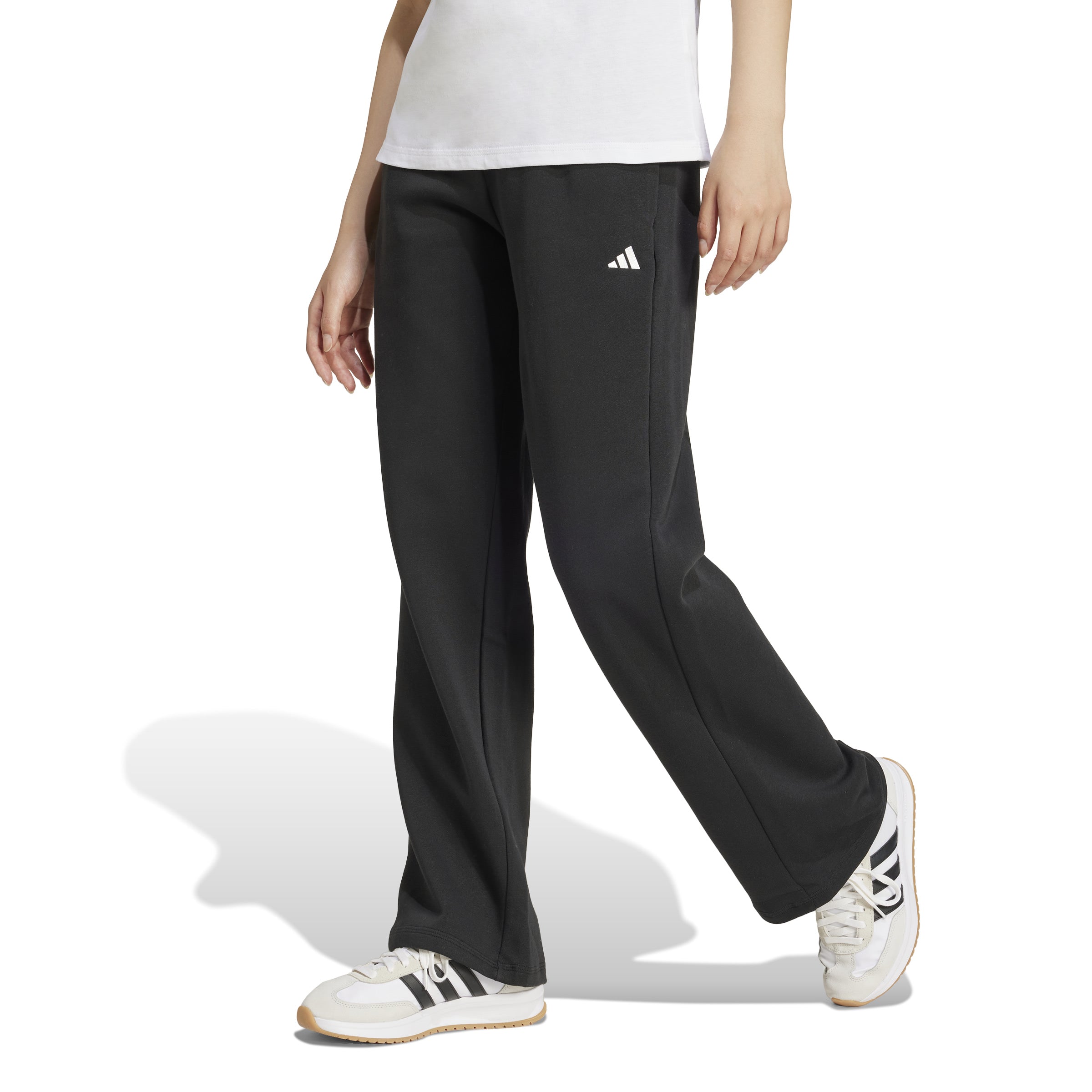 adidas Essentials Small Logo Feel Cozy Open-Hem Womens Joggers