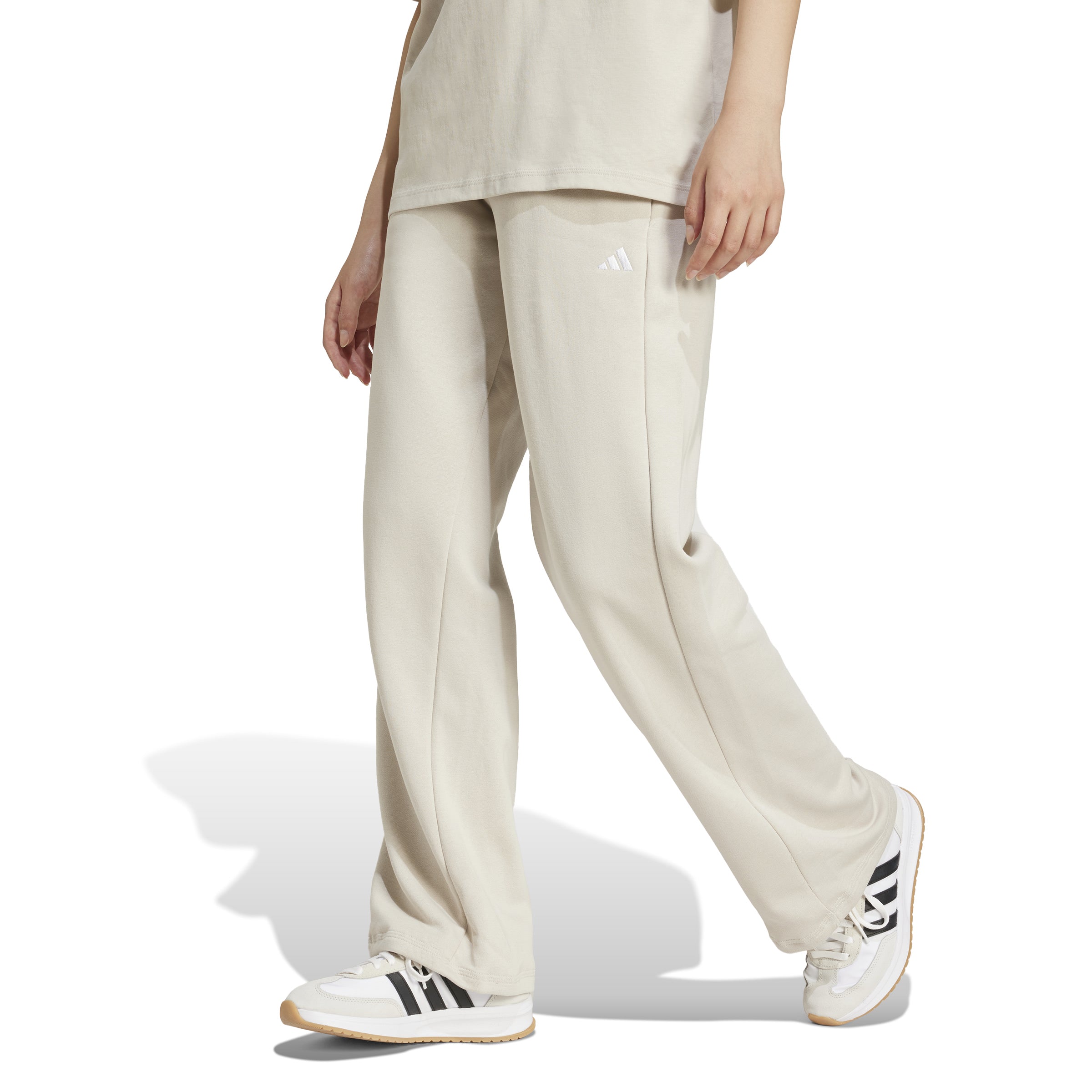 adidas Essentials Small Logo Feel Cozy Open-Hem Womens Joggers