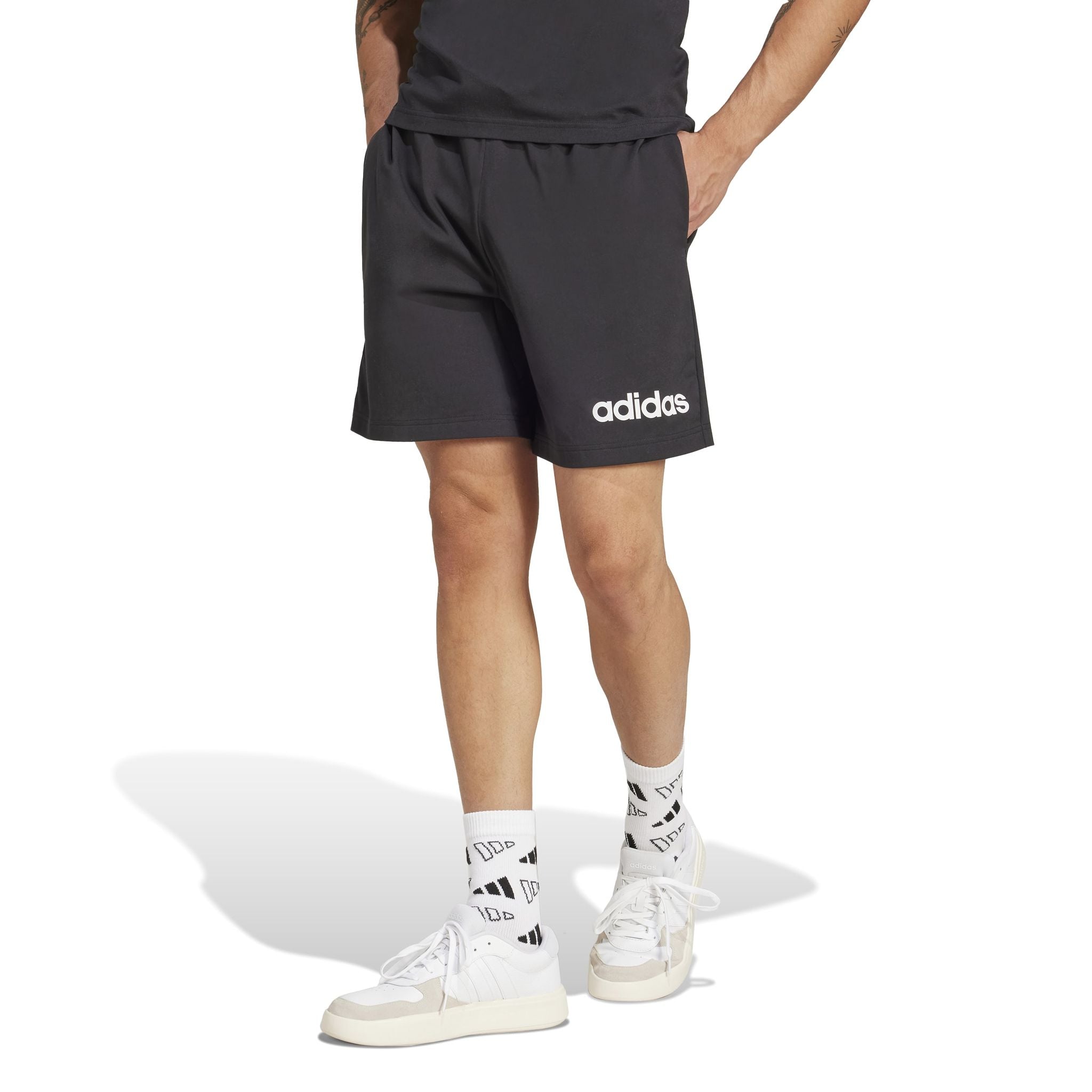 adidas Essentials Linear Single Mens Jersey Shorts