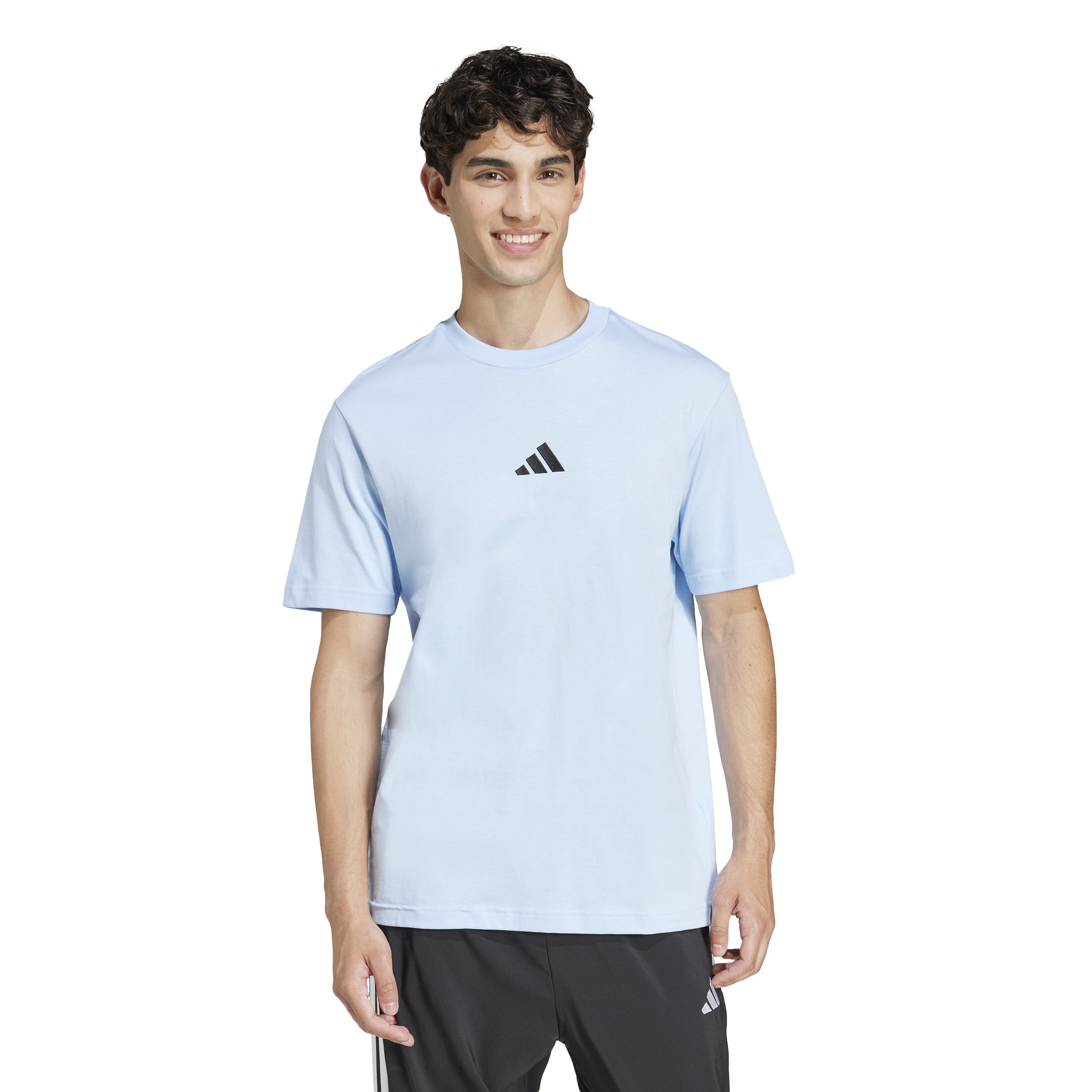 adidas Essentials Small Logo Single Jersey Mens Tee