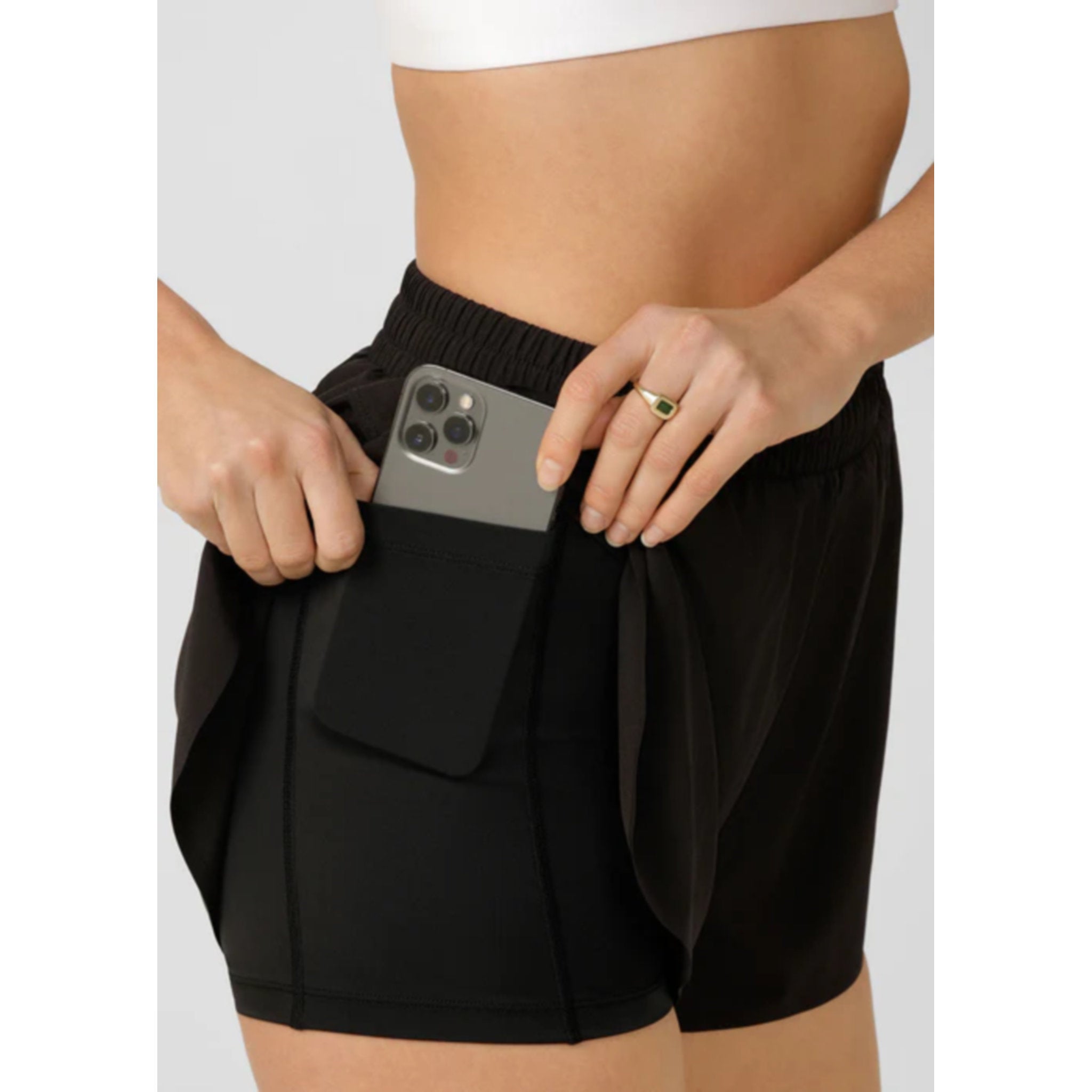Lorna Jane Lightspeed Phone Pocket Womens Running Shorts