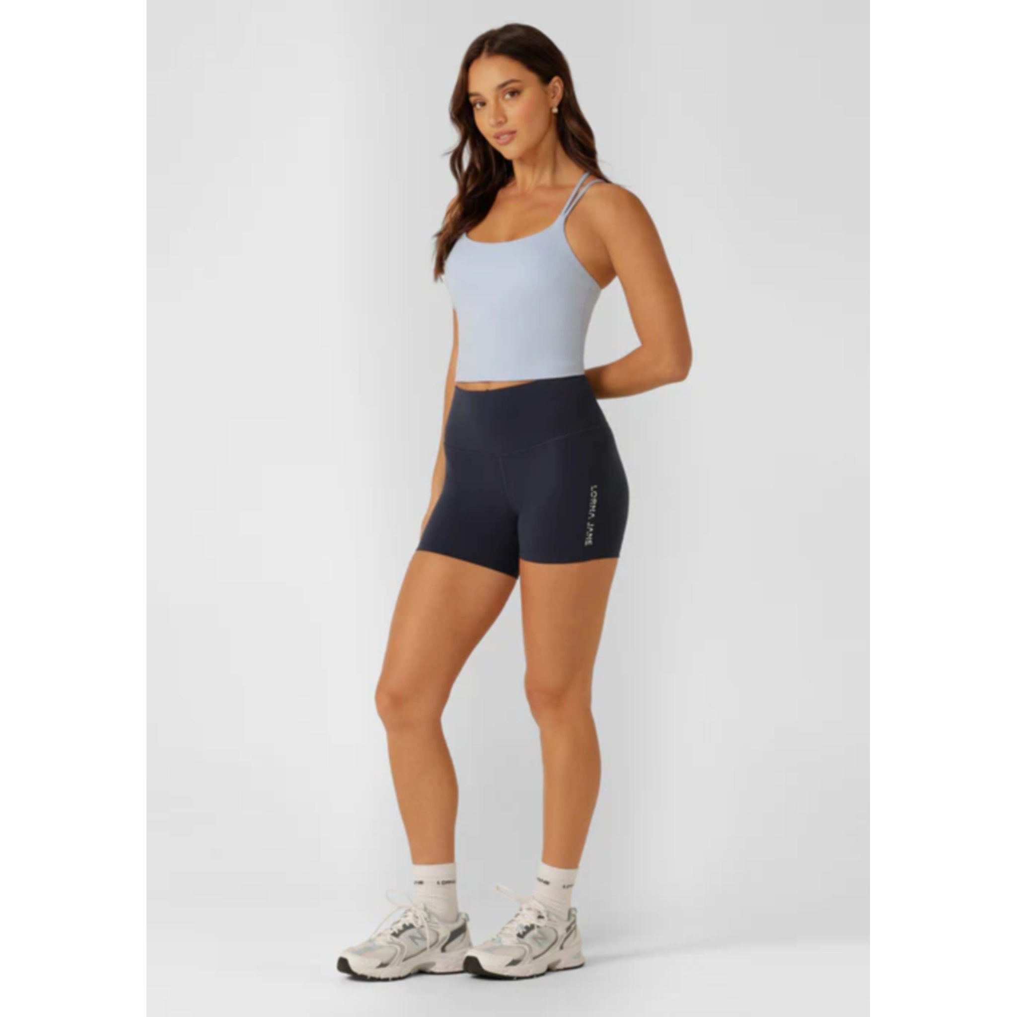 Lorna Jane Lotus Phone Pocket 12cm Womens Bike Shorts