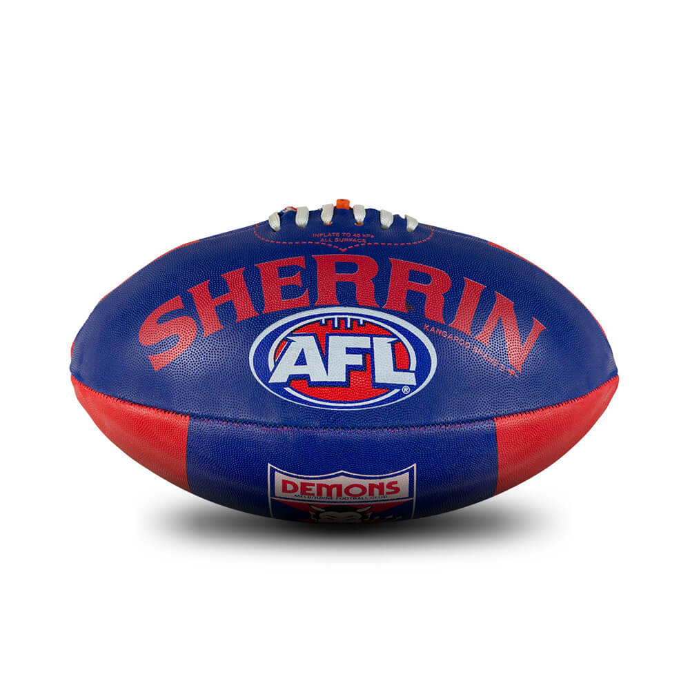 Sherrin AFL All Surface 1st 18 Football - Melbourne Demons