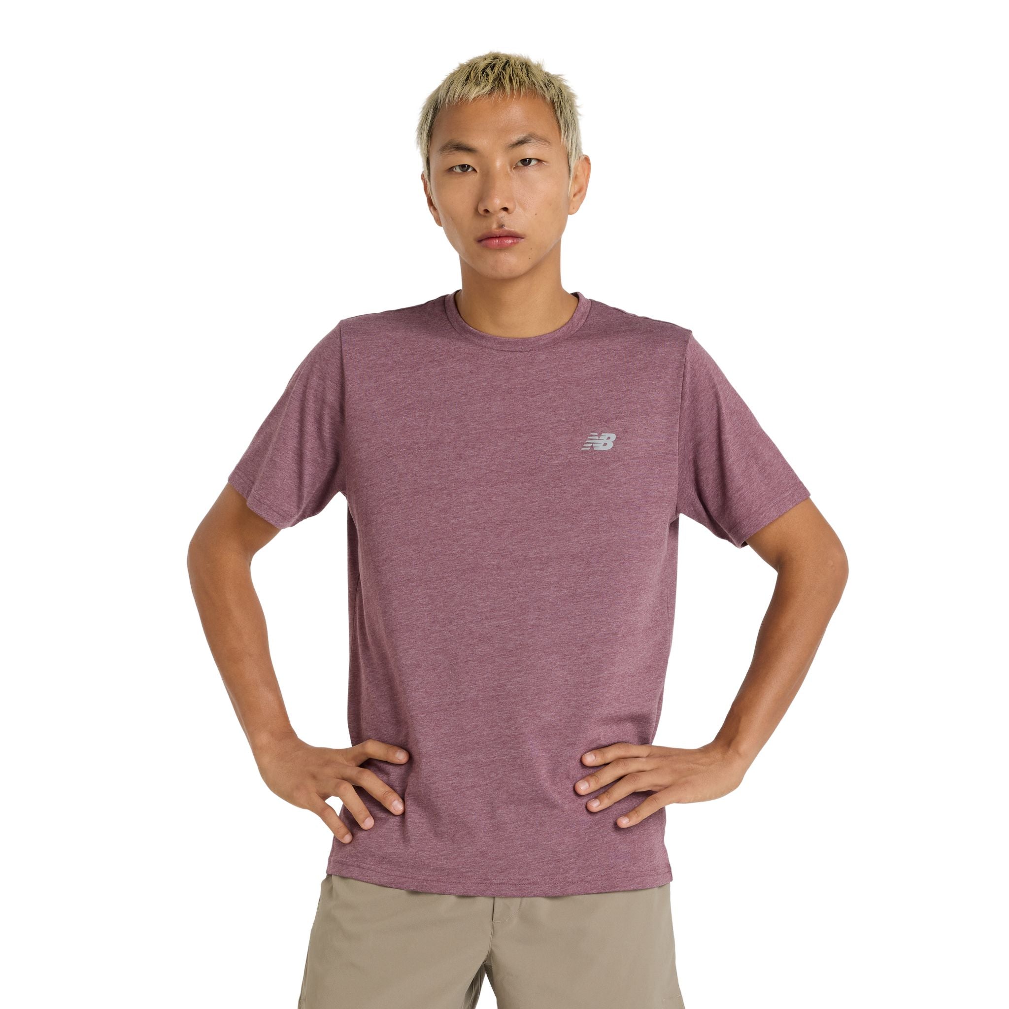 New Balance Sport Essentials Heathertech Mens Tee