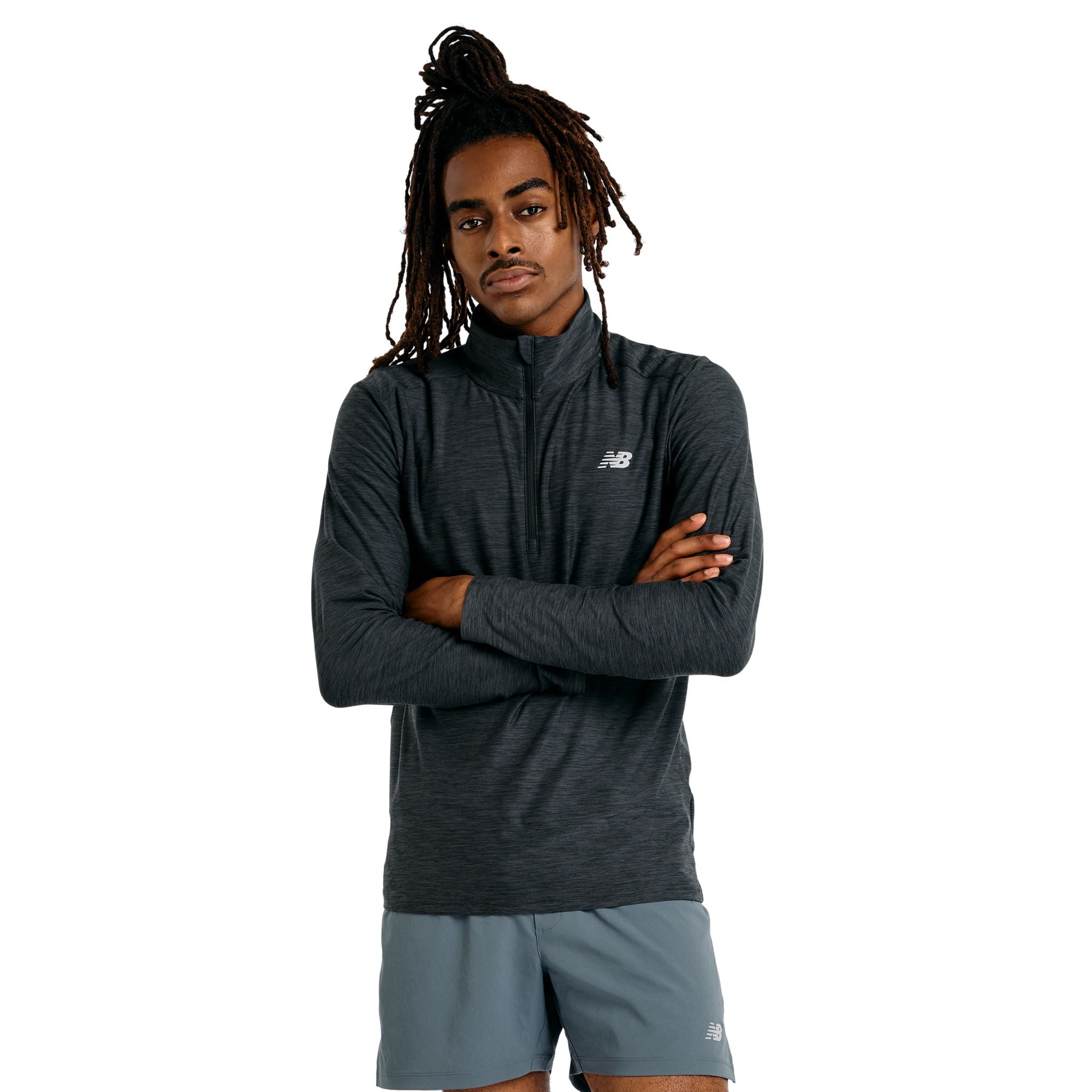 New Balance Sport Essentials Space Dye Mens Quarter Zip