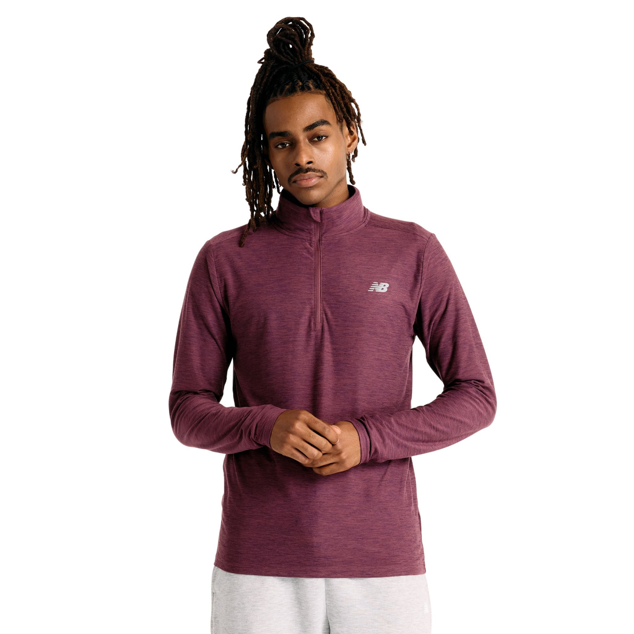 New Balance Sport Essentials Space Dye Mens Quarter Zip