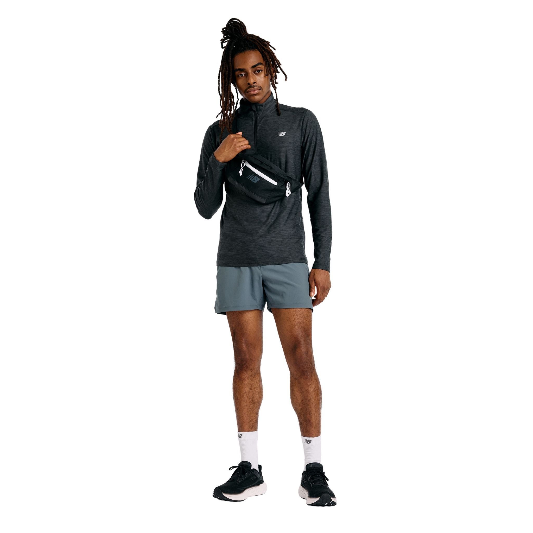 New Balance Sport Essentials Space Dye Mens Quarter Zip
