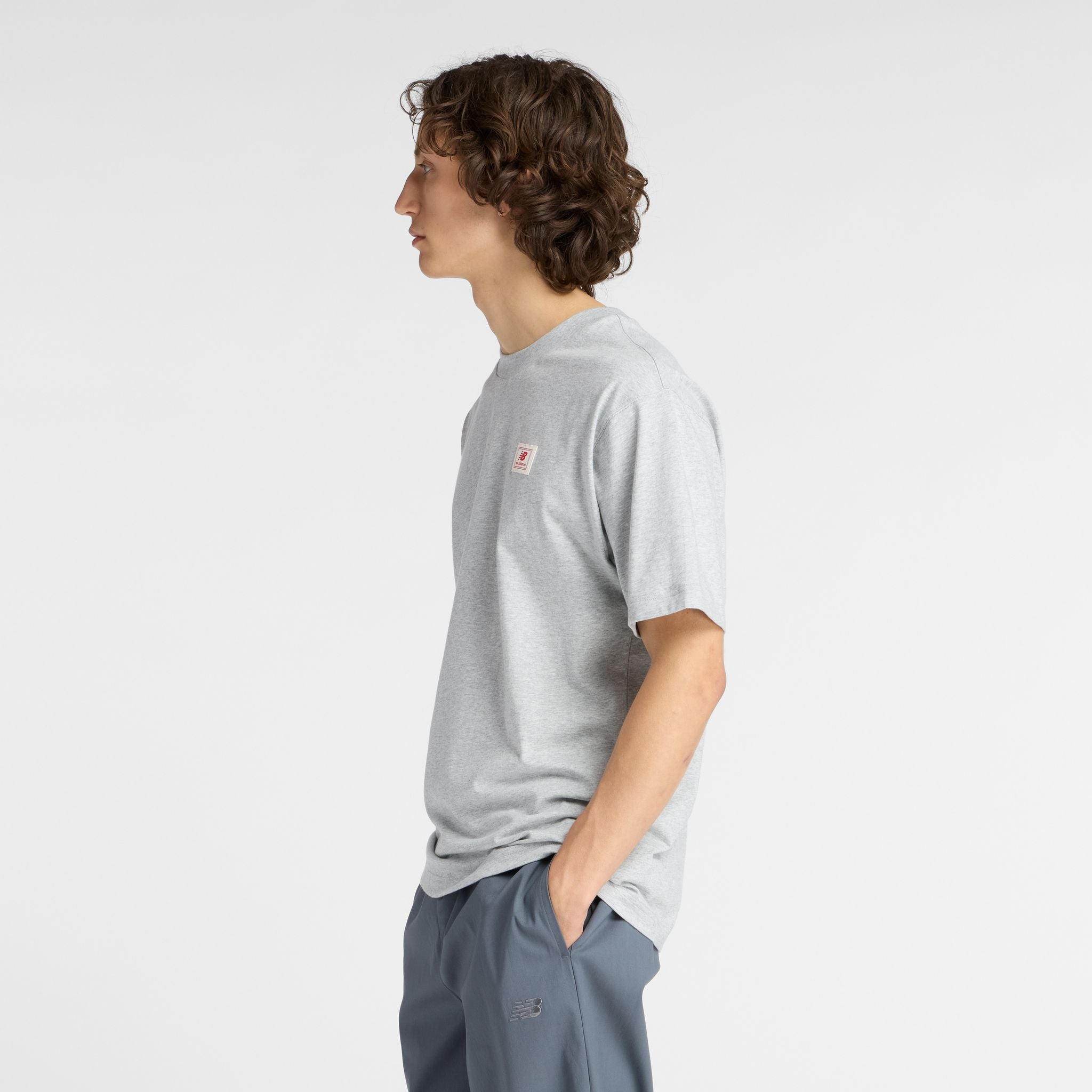 New Balance Woven Label Mens Tee