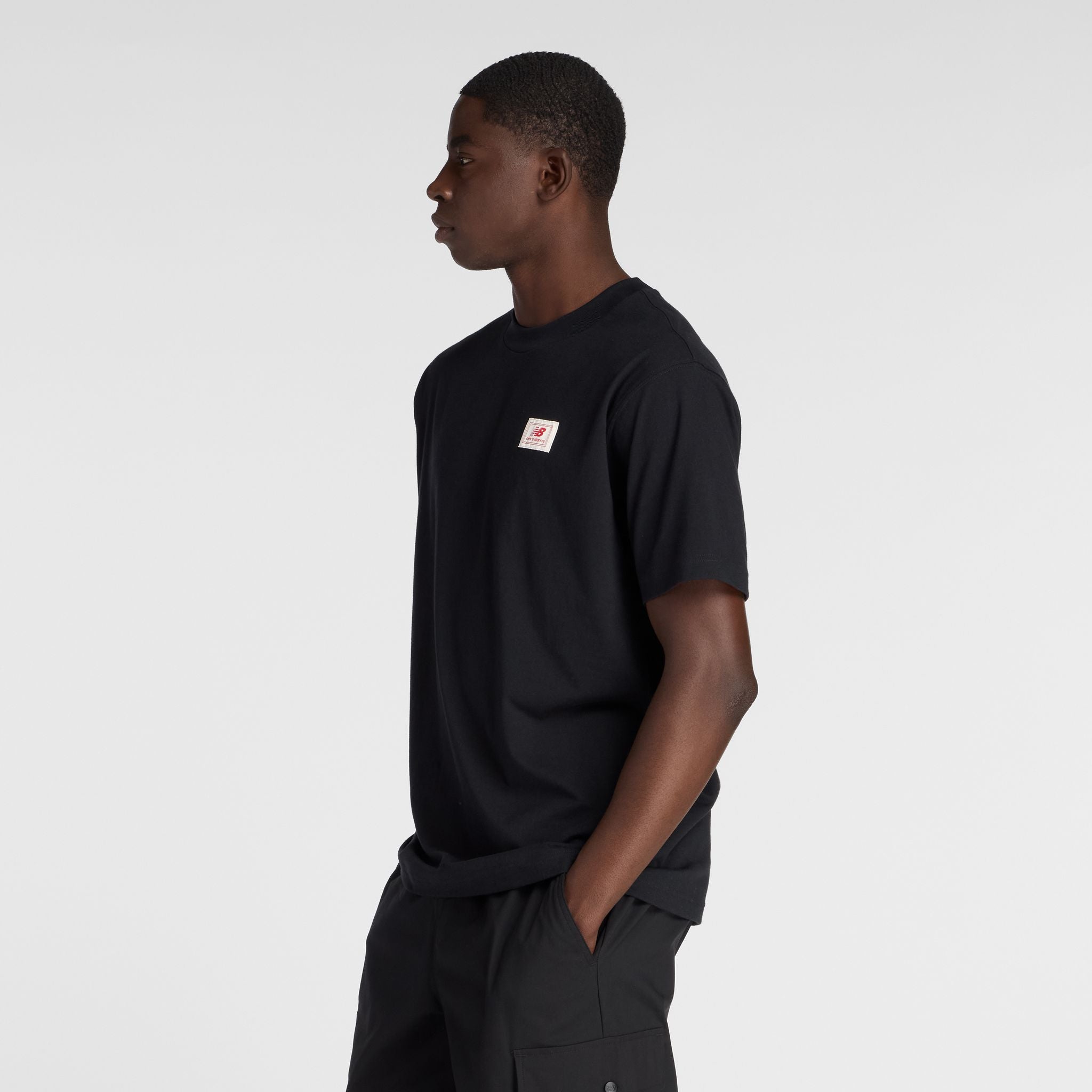 New Balance Woven Label Mens Tee