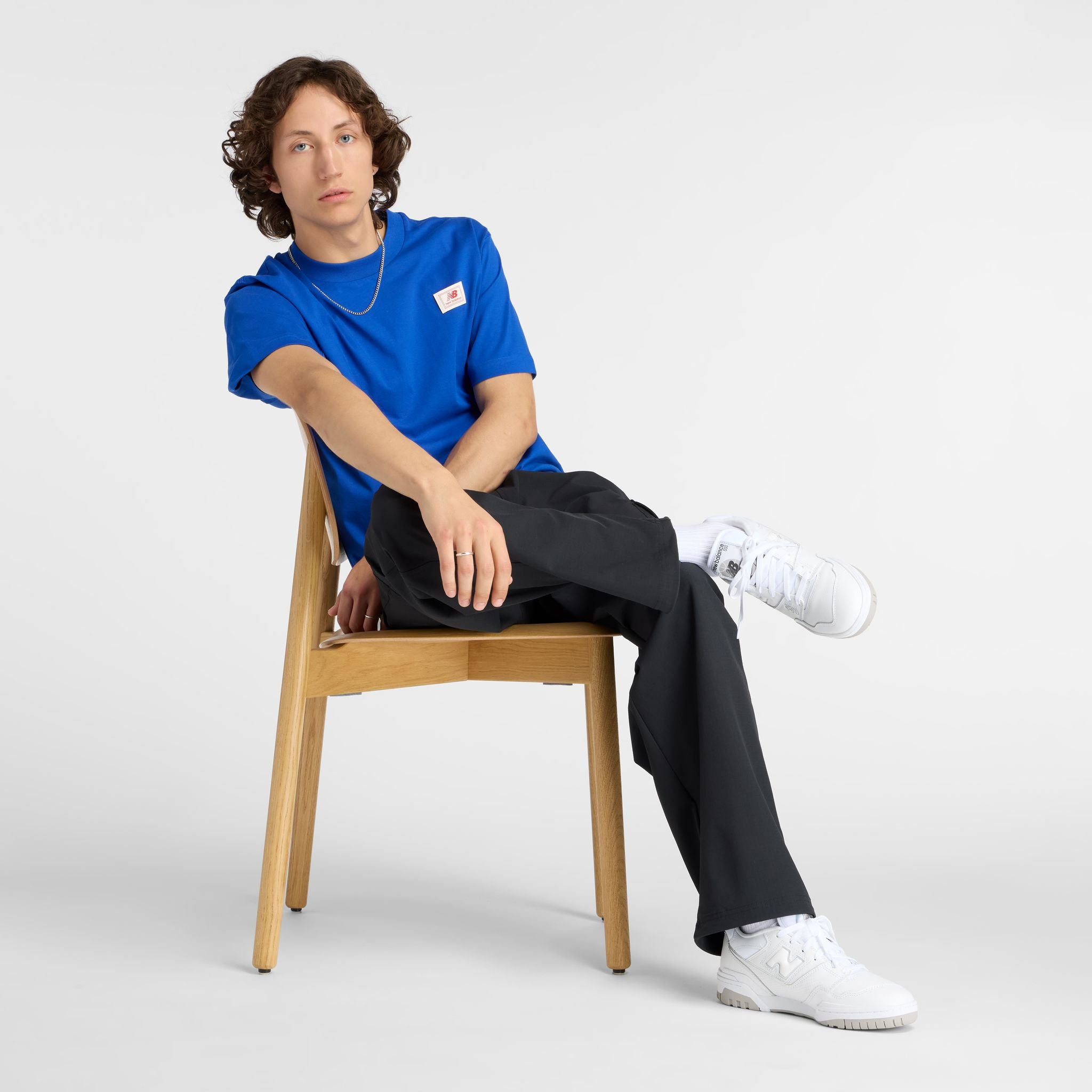 New Balance Woven Label Mens Tee