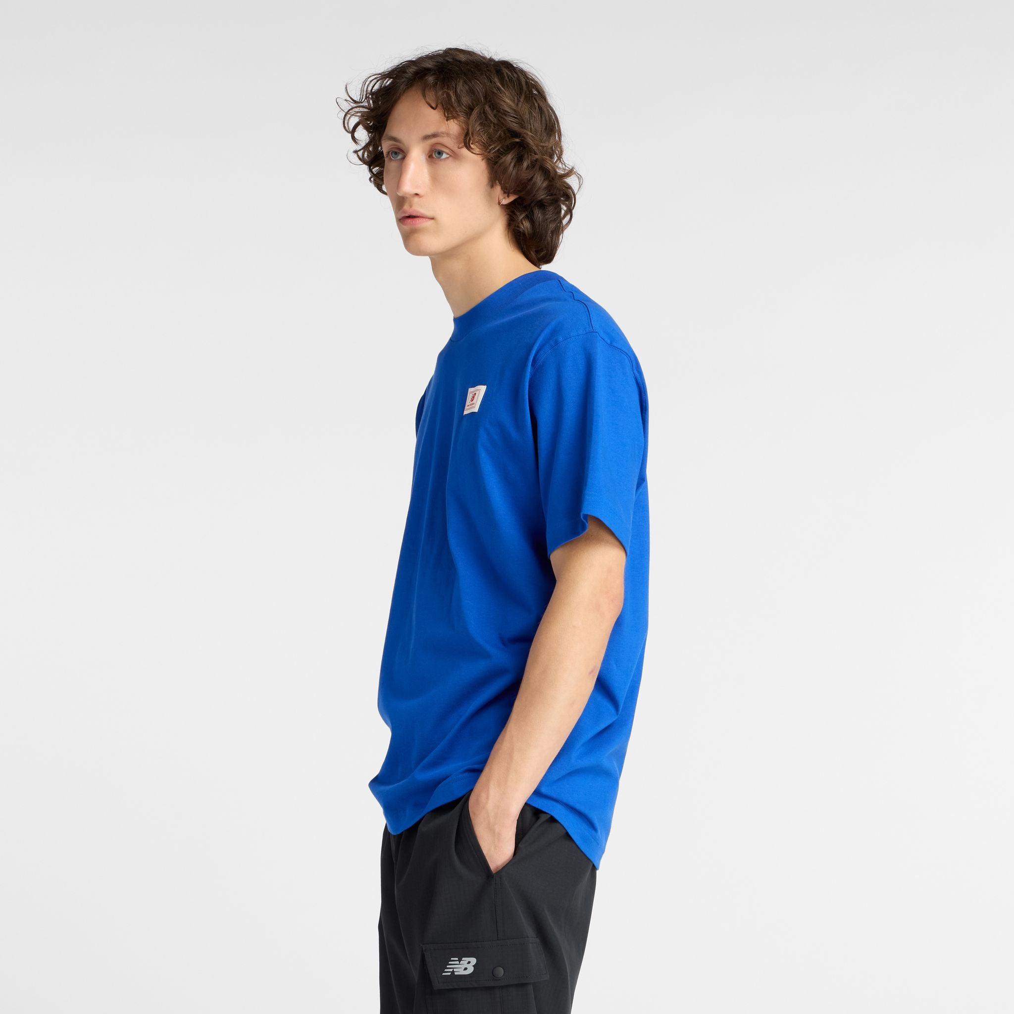 New Balance Woven Label Mens Tee