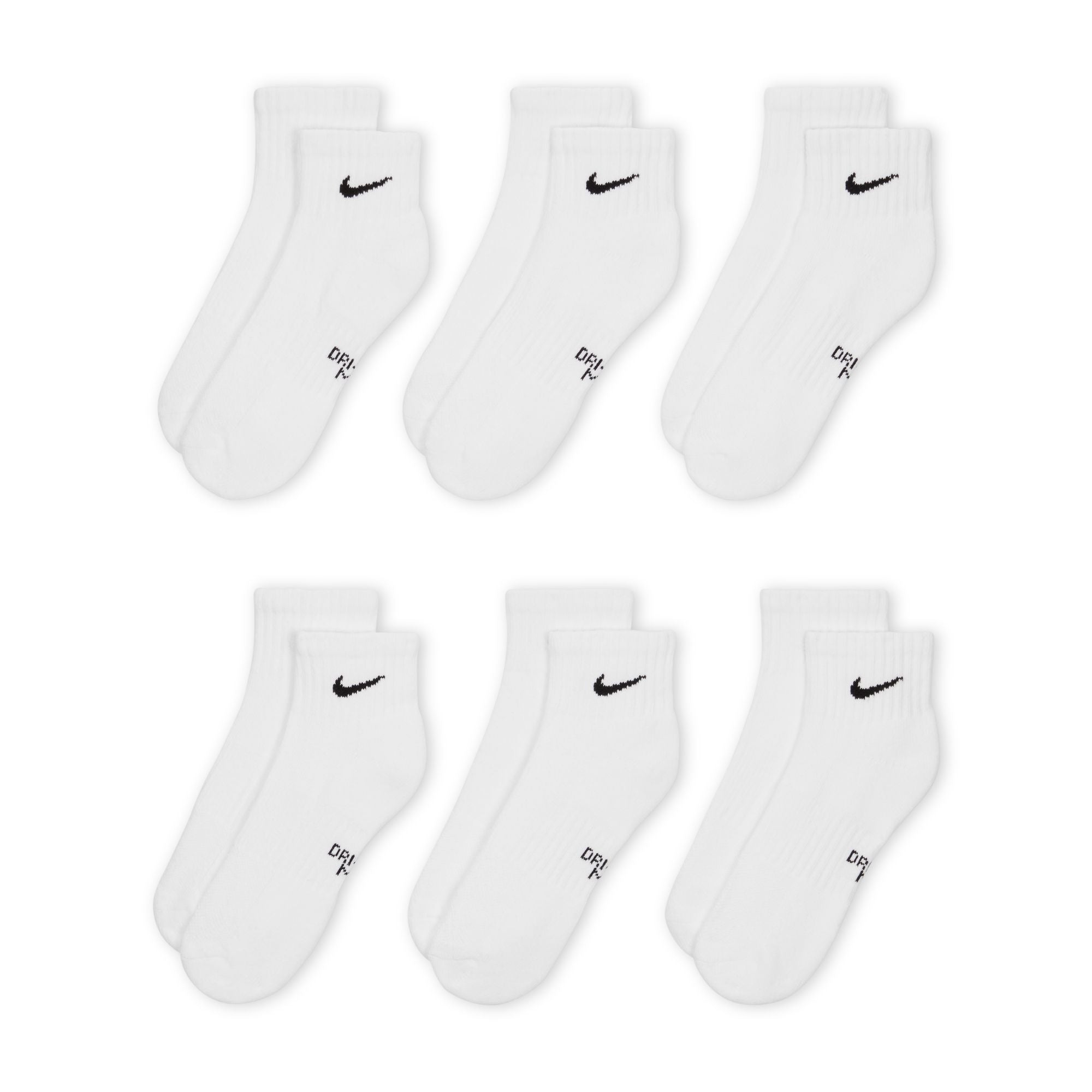 Nike Everyday Ankle Kids Socks 6 Pack