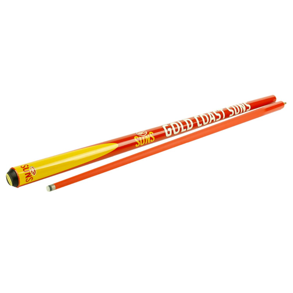 AFL Gold Coast Suns 2 Piece Pool Cue