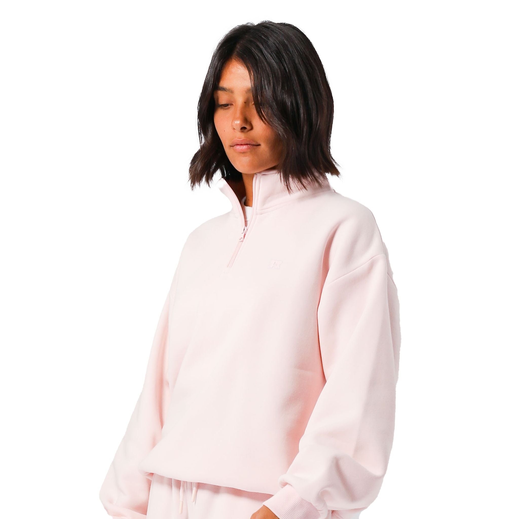 Russell Athletic R Logo Womens Quarter Zip