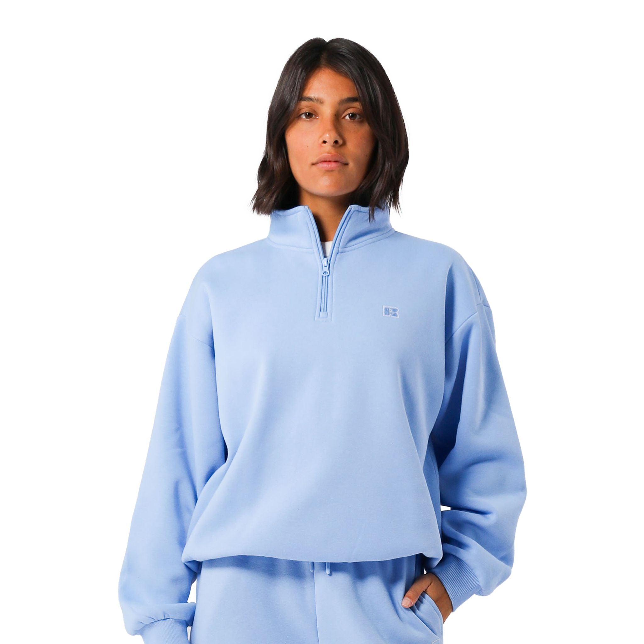 Russell Athletic R Logo Womens Quarter Zip