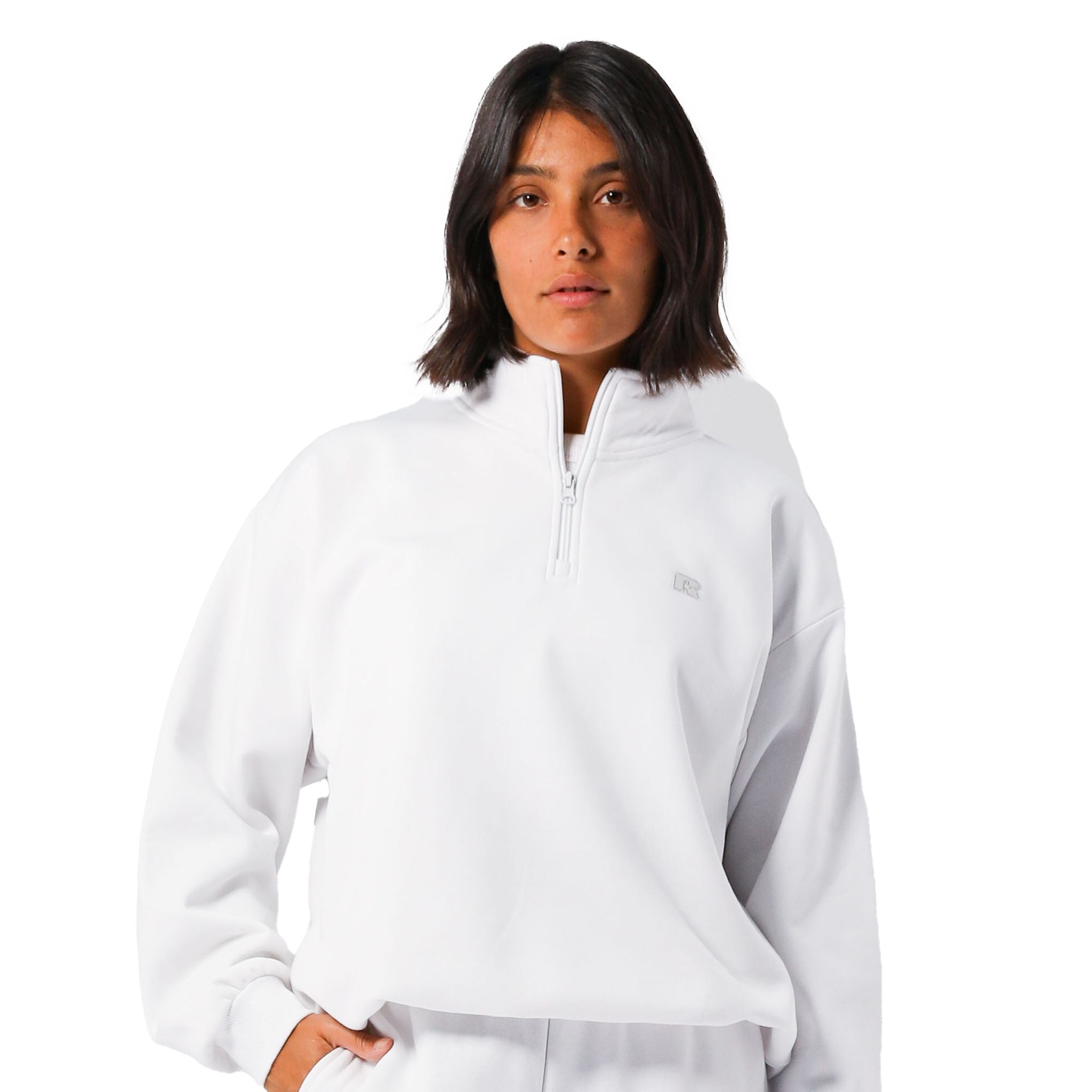 Russell Athletic R Logo Womens Quarter Zip