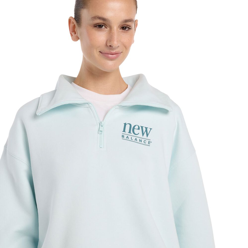 New Balanced Reimagined Fleece Womens Half Zip