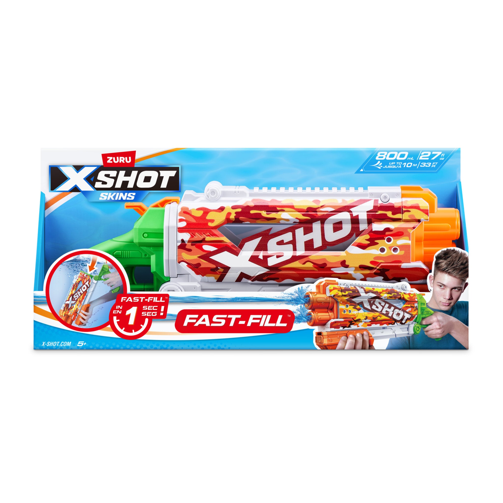 ZURU X Shot Fast Fill Skins Pump Action Assorted Styles