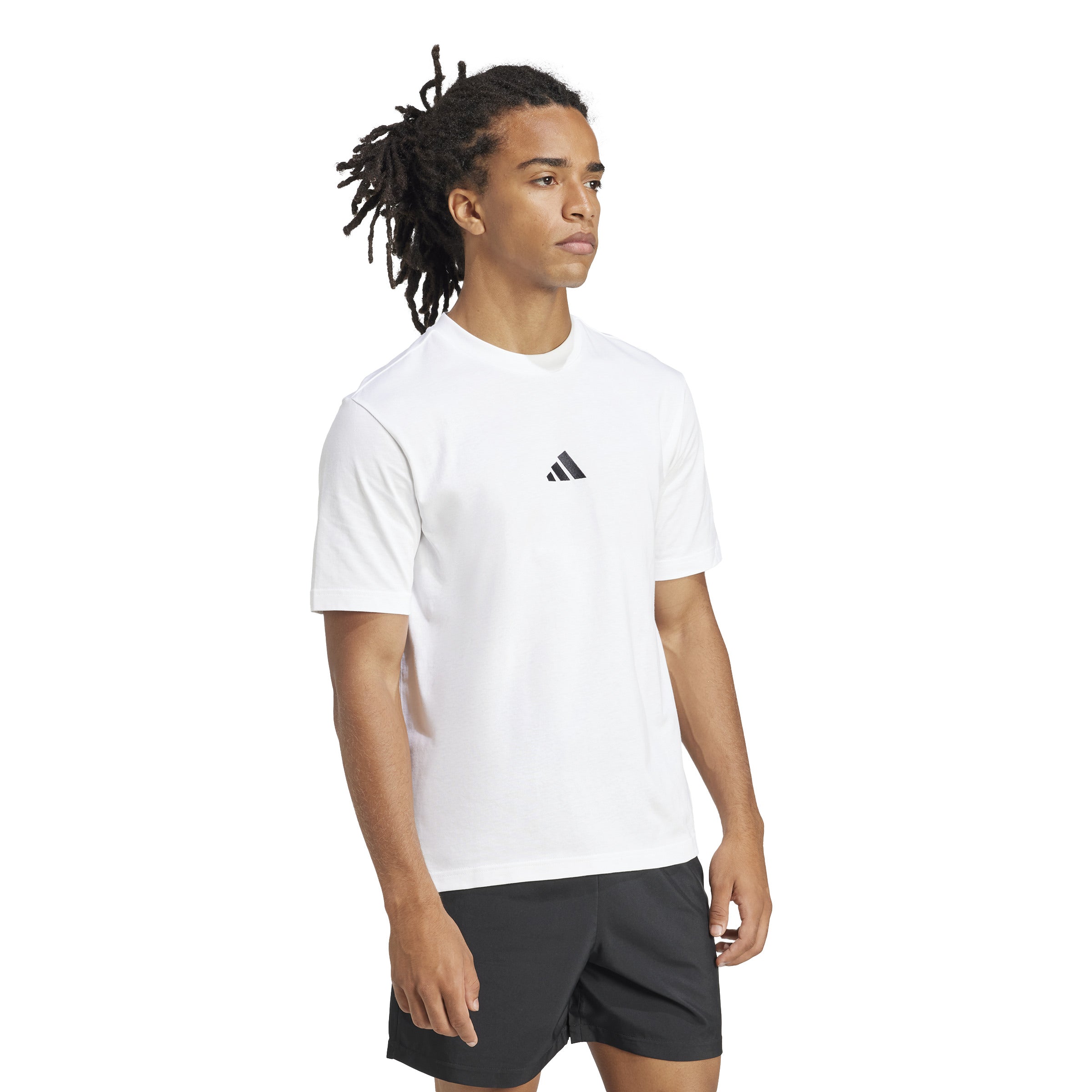 adidas Essentials Small Logo Single Jersey Mens Tee