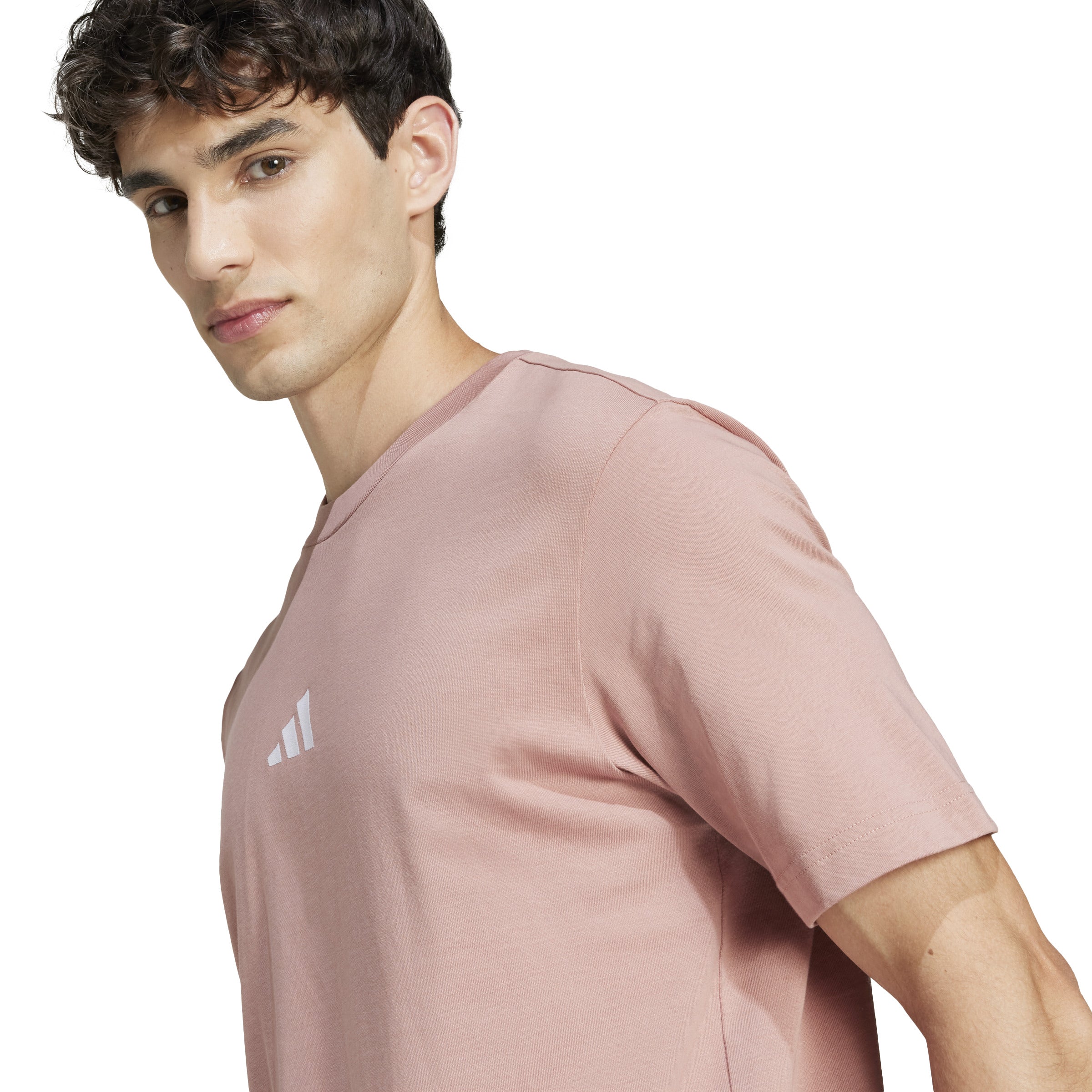 adidas Essentials Small Logo Single Jersey Mens Tee