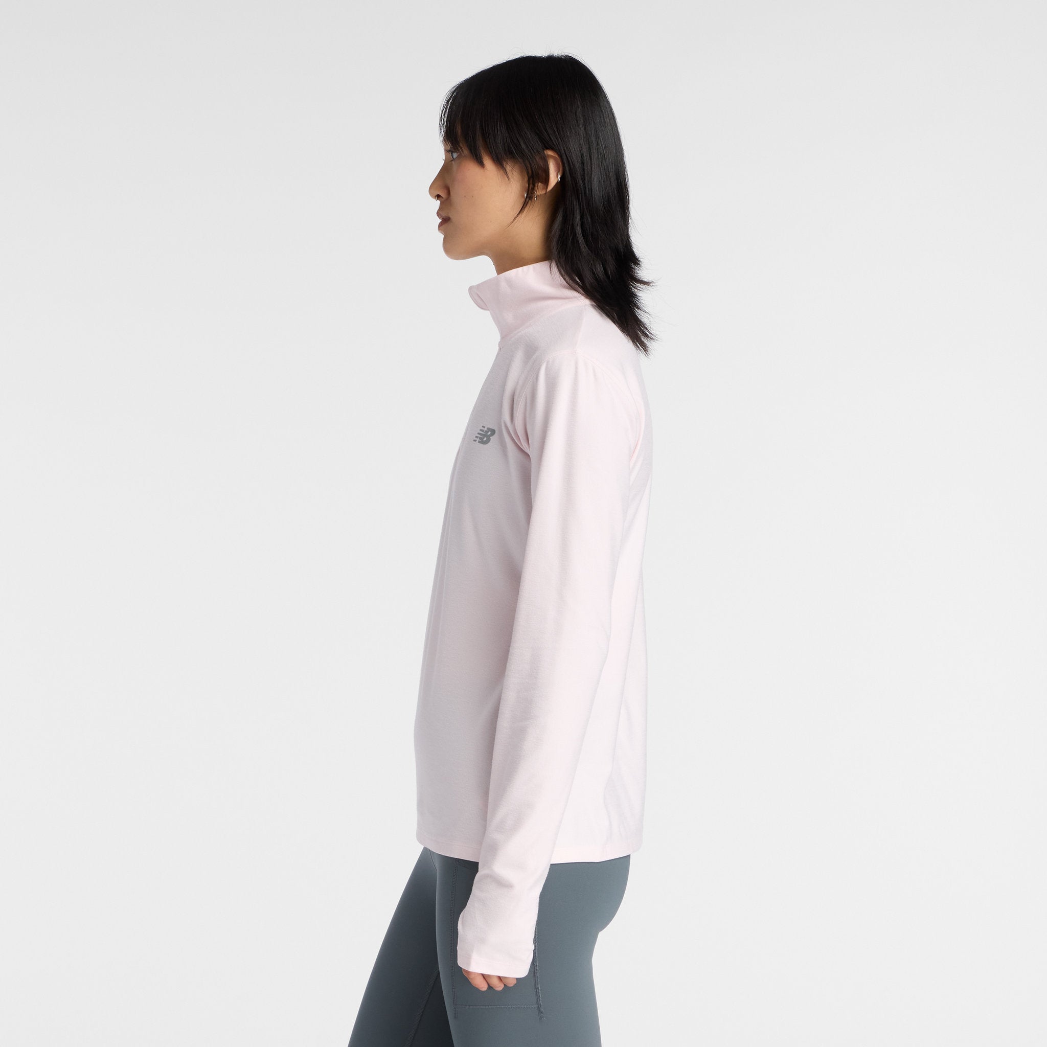 New Balance Sport Essentials Space Dye Womens Quarter Zip