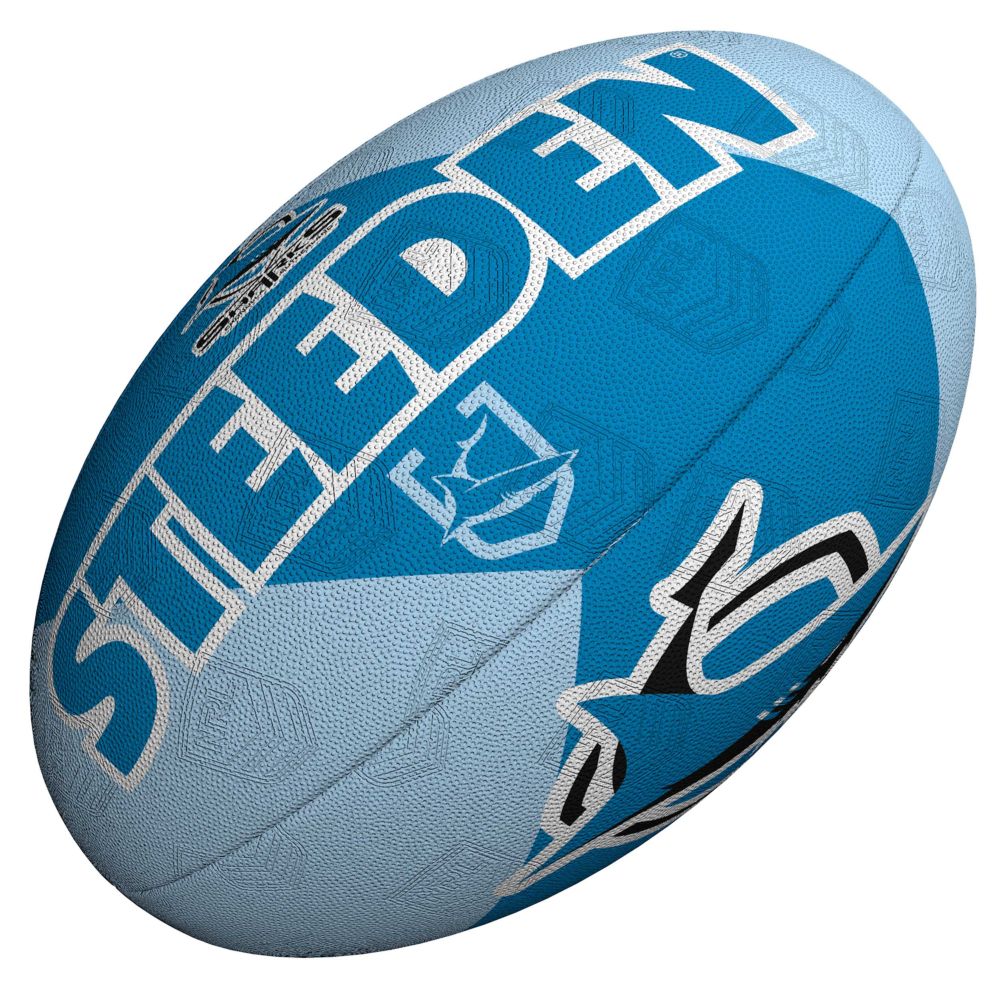 Steeden NRL Sharks Team Supporter Rugby League Balls Size 5