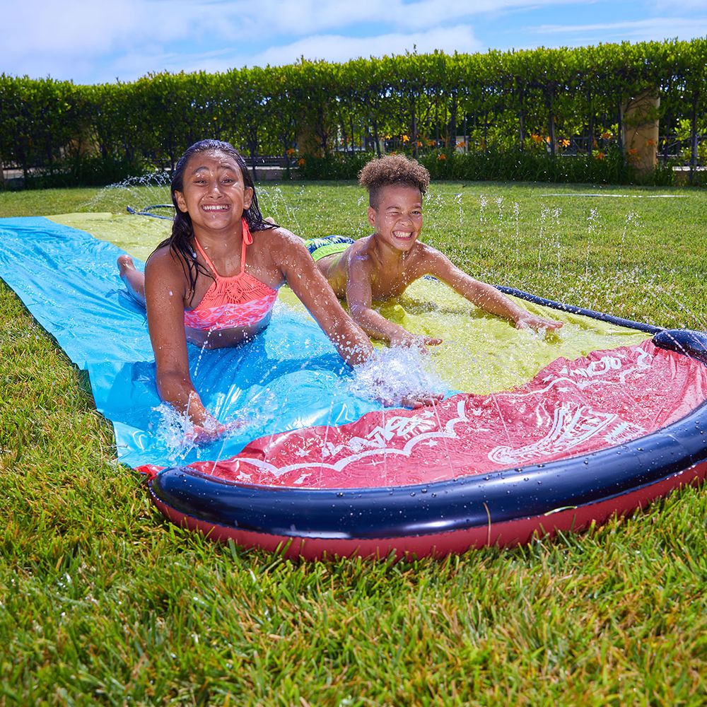 Wham-O Slip N Slide - Rider à double vague de 5,5 m avec planches de Wham-O Slip N Slide - Rider à double vague de 5,5 m avec planches de