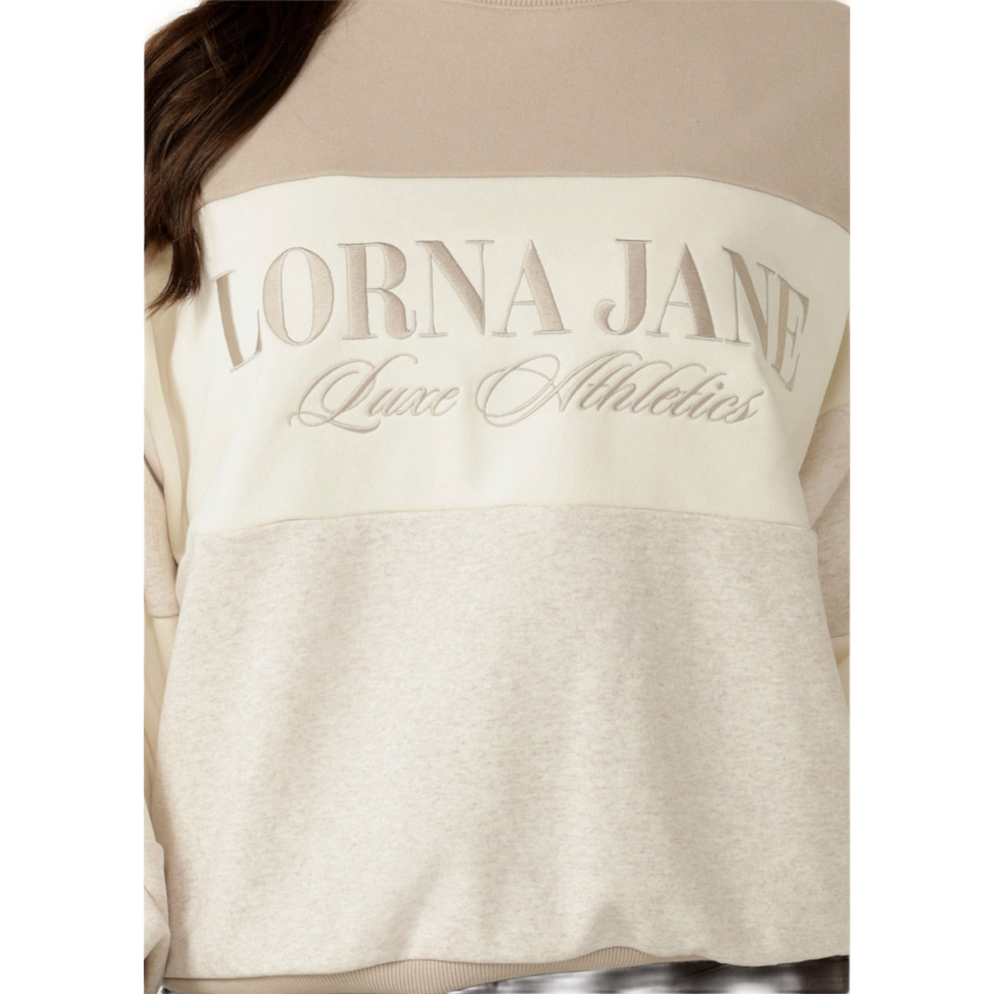 Lorna Jane Luxe Panelled Sweat Womens Crew