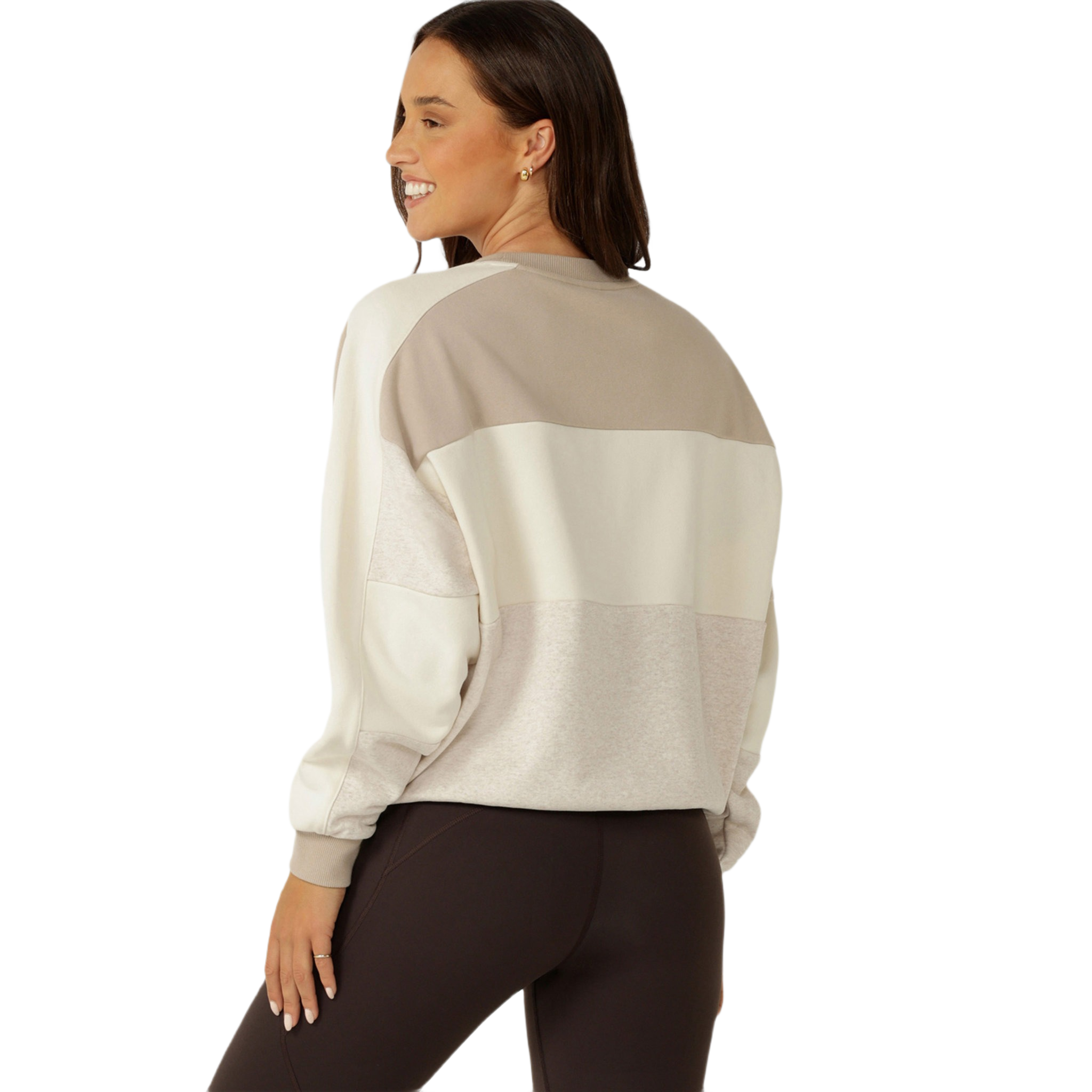 Lorna Jane Luxe Panelled Sweat Womens Crew