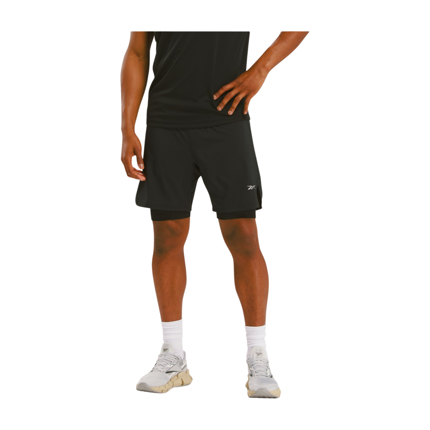 Reebok 2 in 1 Mens Running Shorts