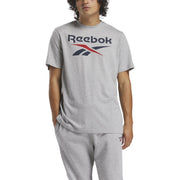 Reebok Identity Big Stacked Logo Mens Tee